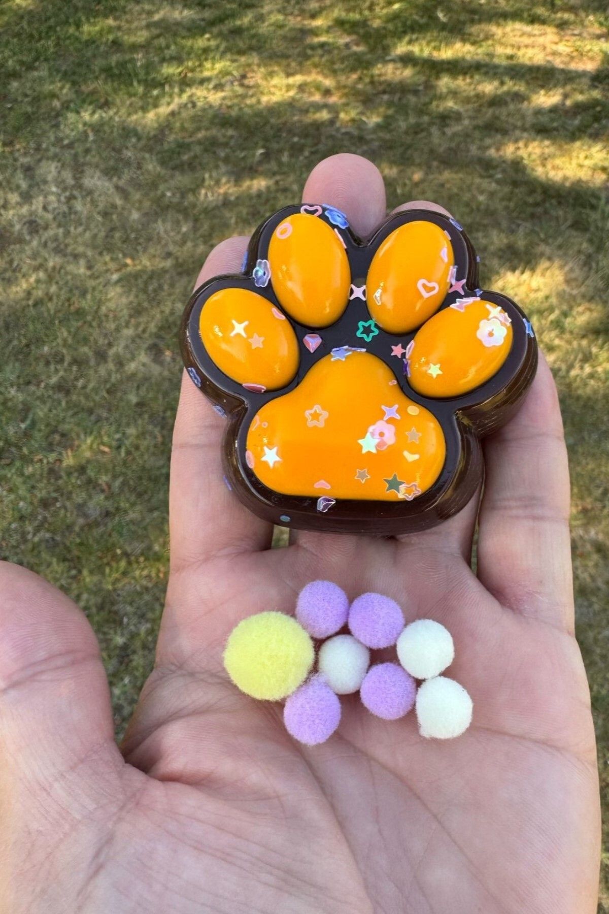 Hyd Kedi Patisi-taba Sukuşi - Squishy Pati- Tüylü Pati - Stres Oyuncak Siyah Renk