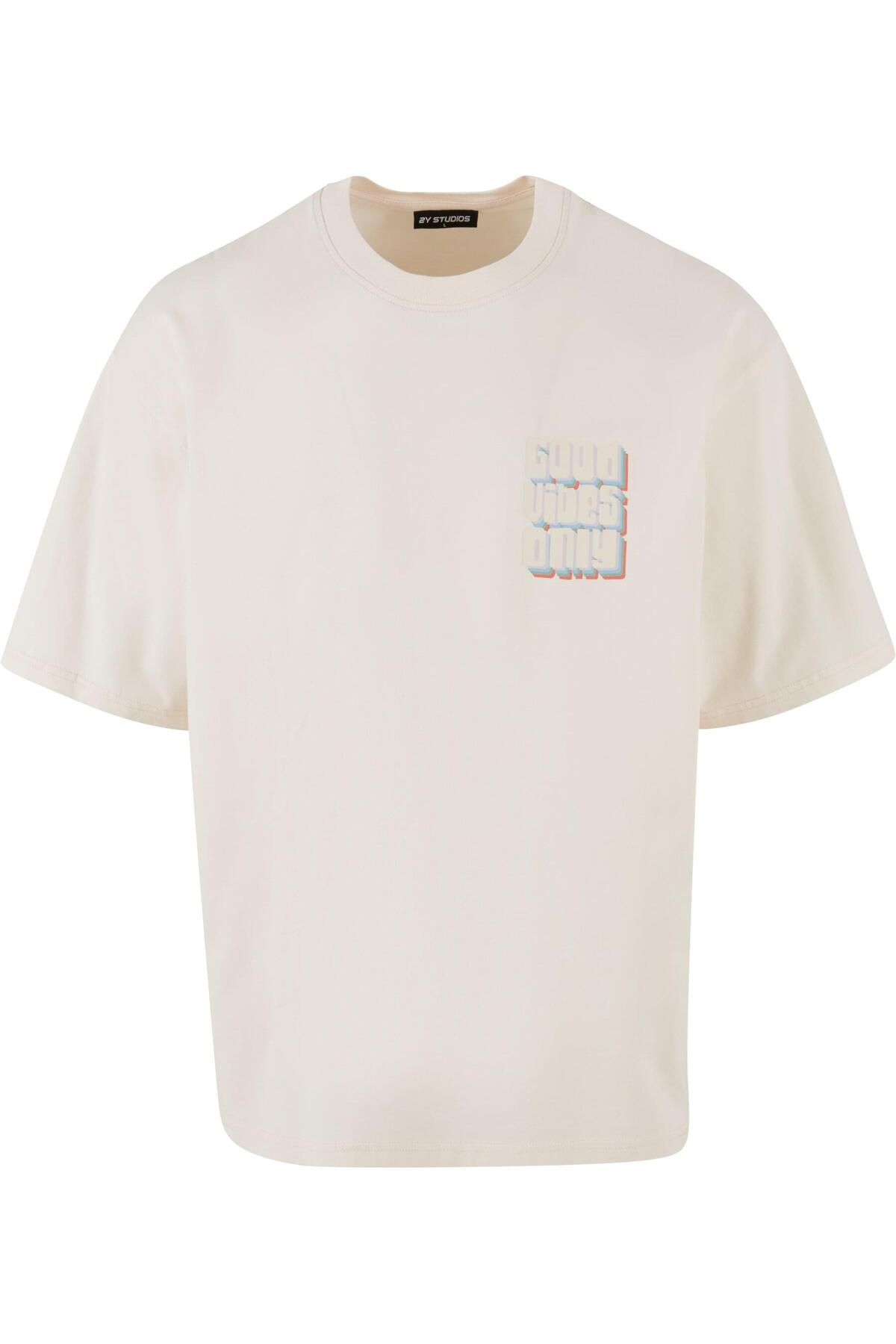 2Y-Herren Good Vibes Only Oversize Tee 1