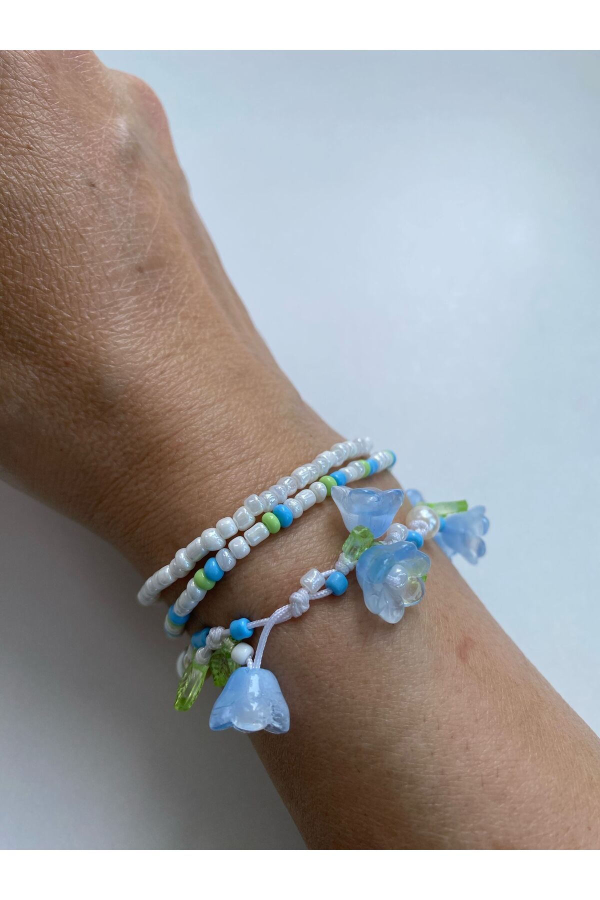 Ailahandmade MAVİ LALE BİLEKLİK
