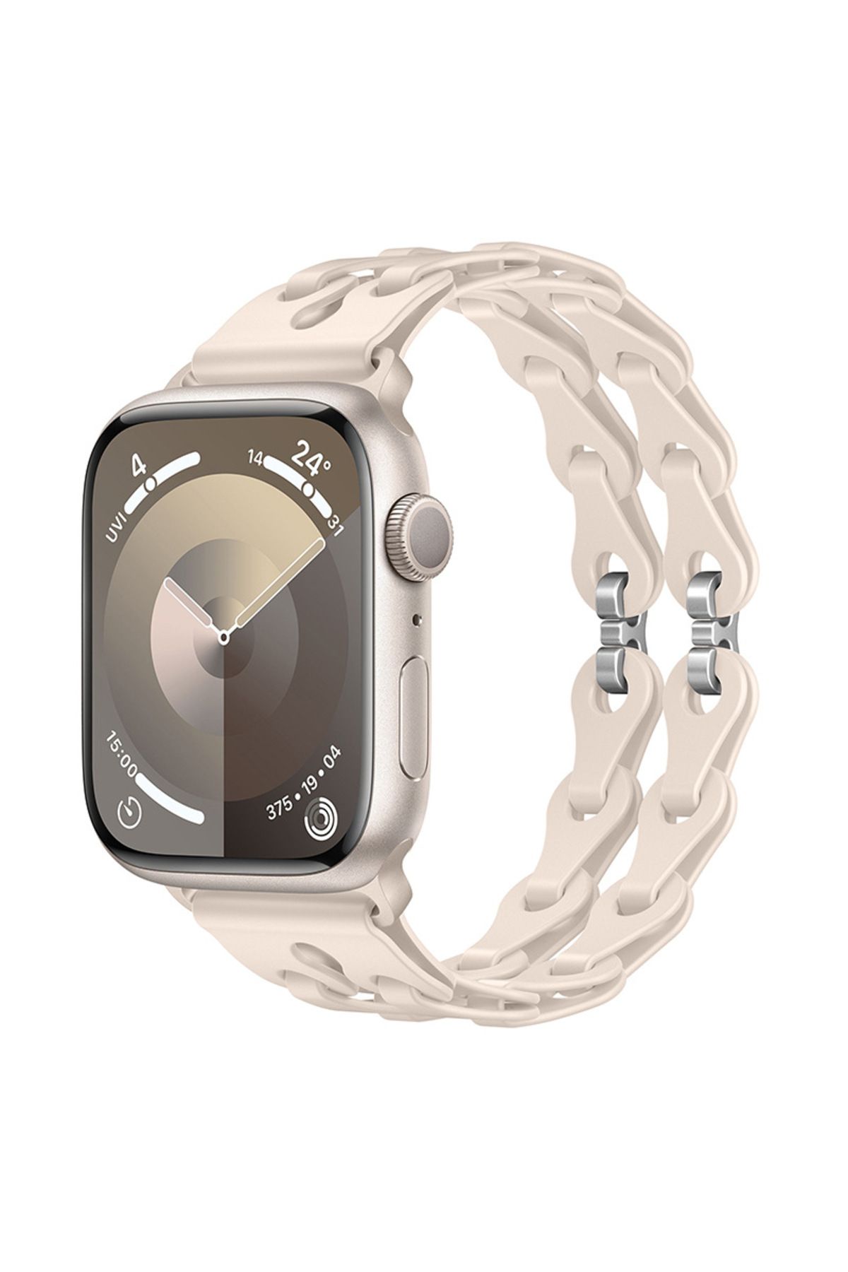 redmud teknoloji Apple Watch 10 42mm 4 5 6 7 8 9 Se Uyumlu 38-40-41mm İle Uyumlu Yumuşak Silikon Zincir Dizayn Kordon