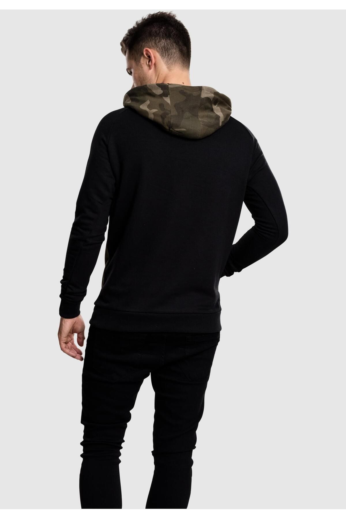 Urban Classics-Herren Camo Contrast Raglan Hoody 8