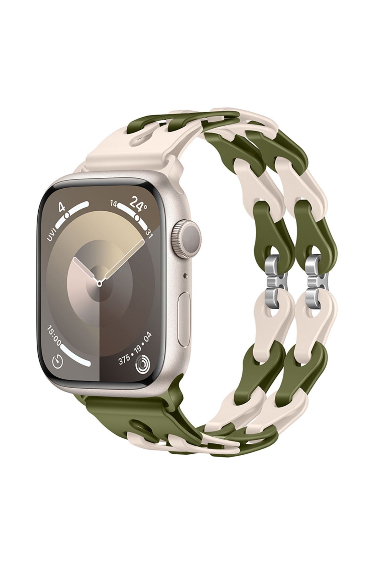 redmud teknoloji Apple Watch 10 42mm 4 5 6 7 8 9 Se Uyumlu 38-40-41mm İle Uyumlu Yumuşak Silikon Zincir Dizayn Kordon