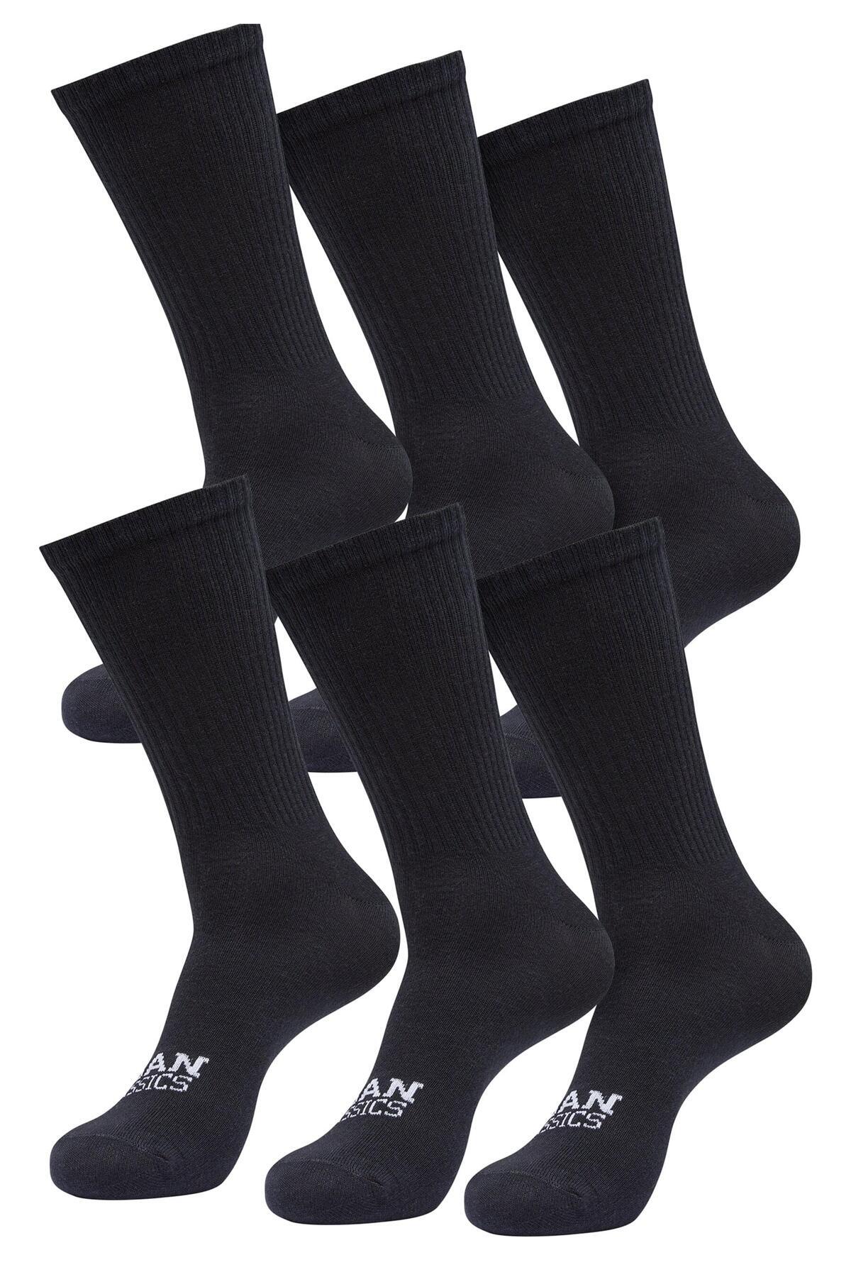 Urban Classics-Unisex Simple Flat Knit Socks 6-pack 1