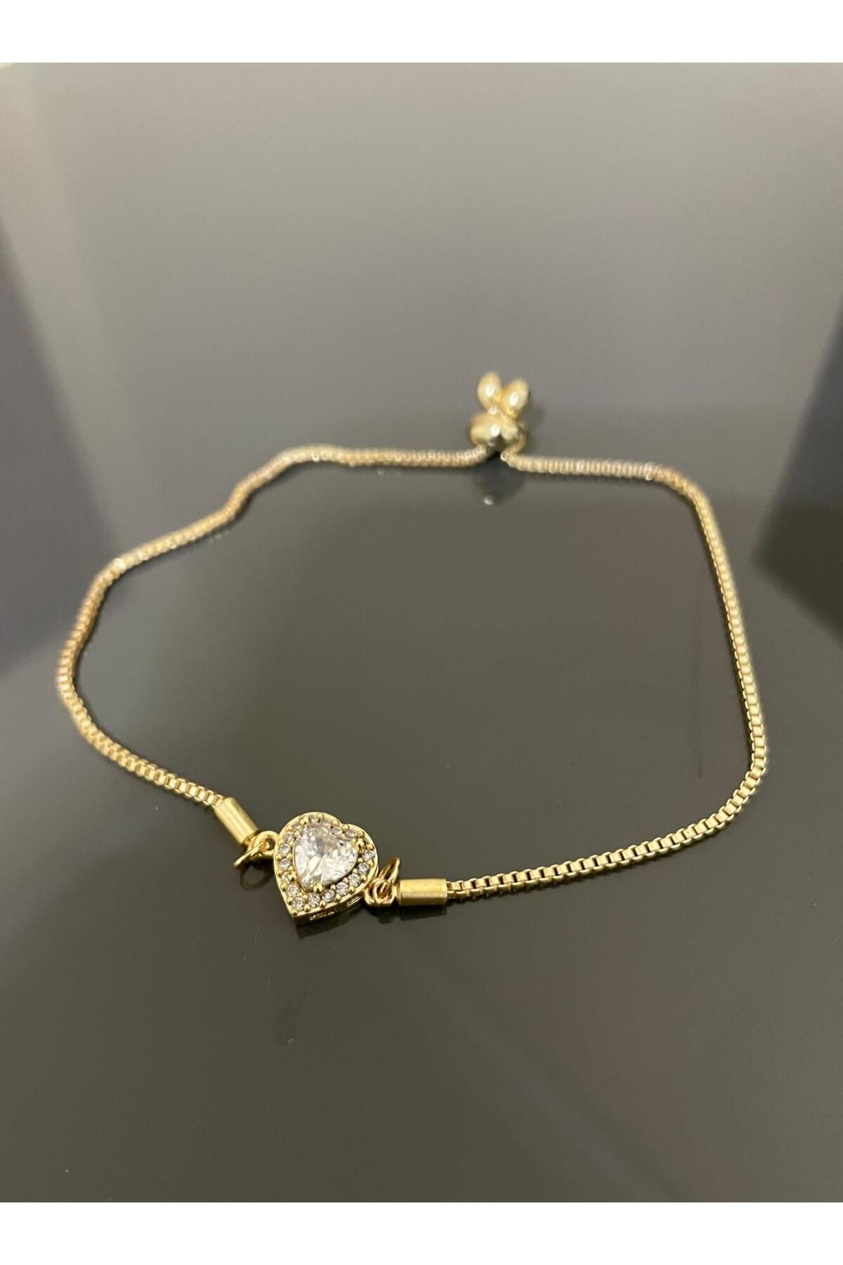 Kardelen Jewelry Zirkon Taşlı Kalp Bileklik