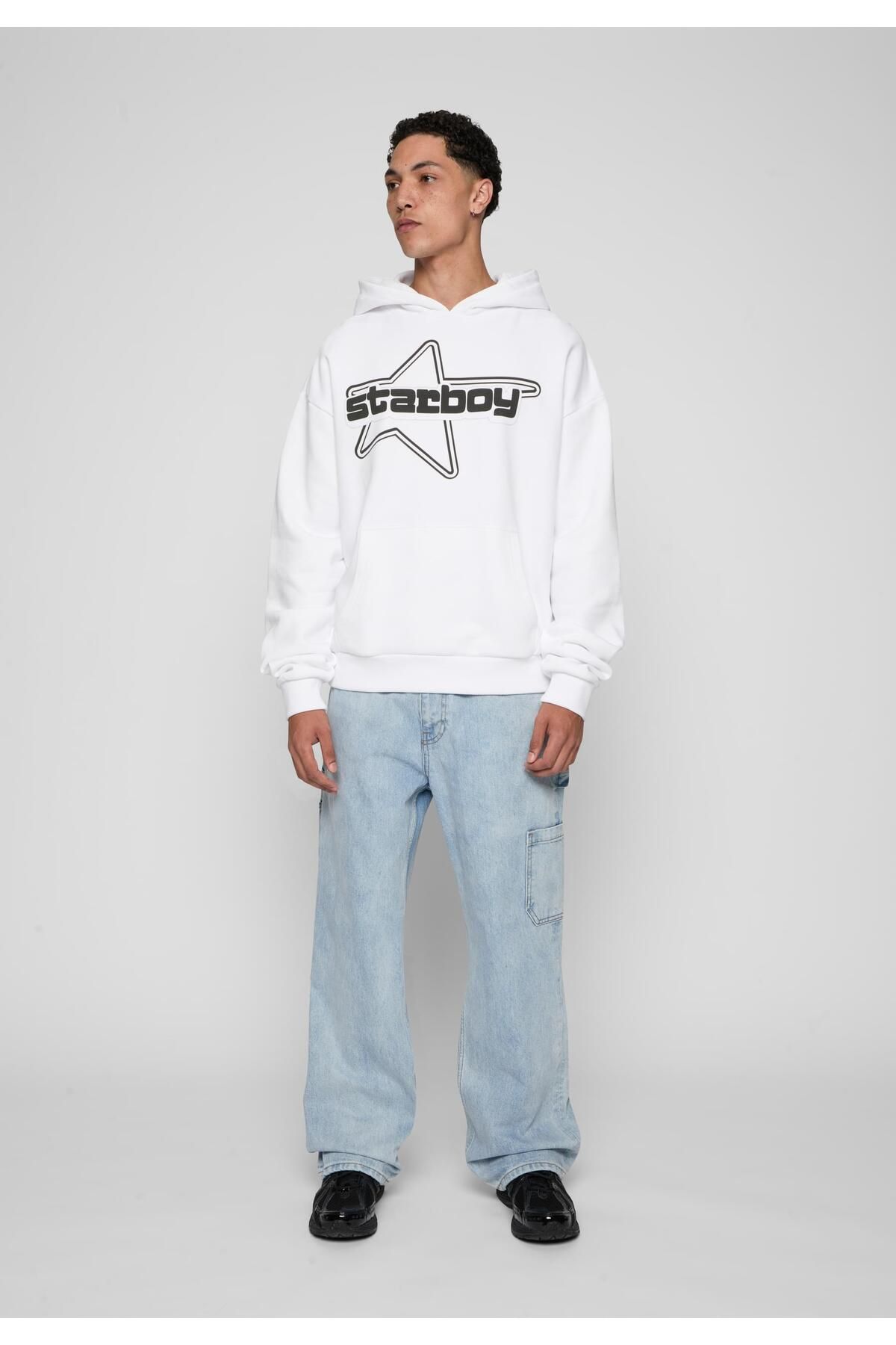 9N1M SENSE-Herren Sense Y2k Starboy Black And White Hoodie 4