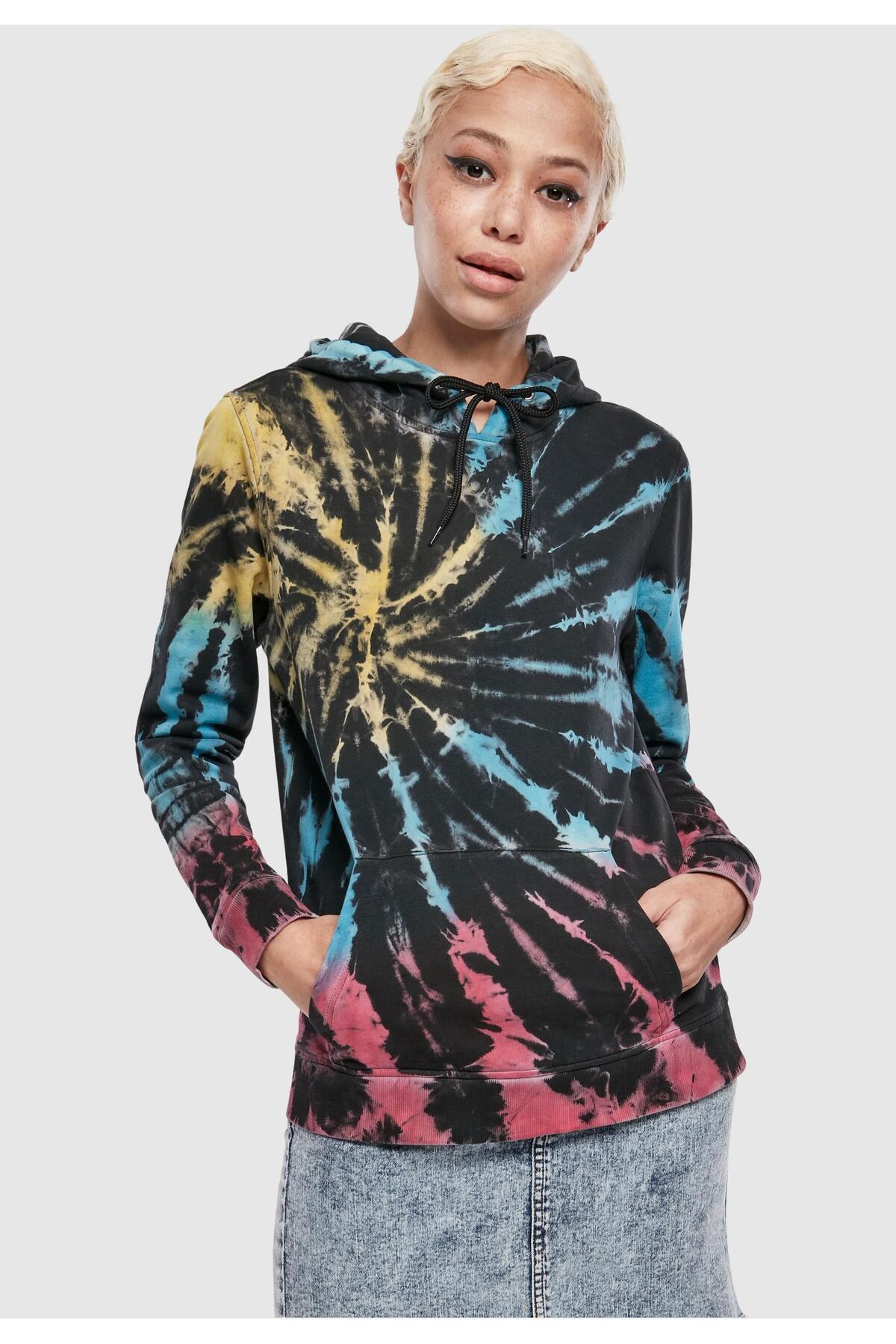 Urban Classics-Damen Ladies Tie Dye Hoody 6