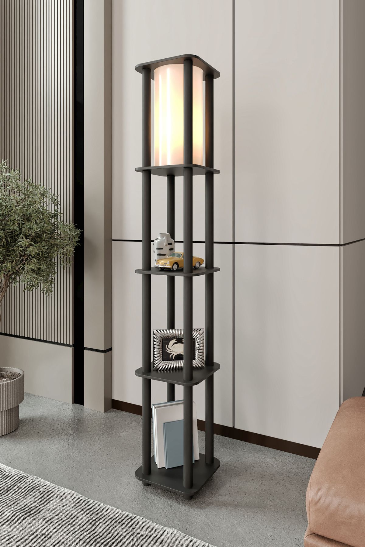 Home Essencial Raflı Kitaplık Lambader