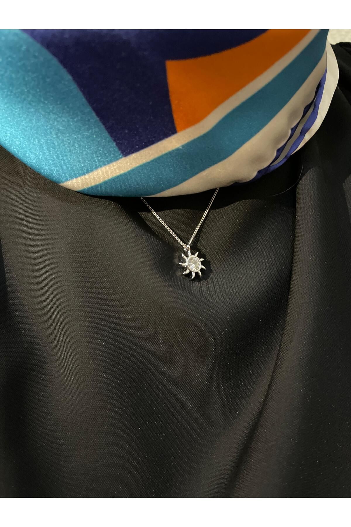 Kardelen Jewelry Zirkon Taşlı Güneş Kolye