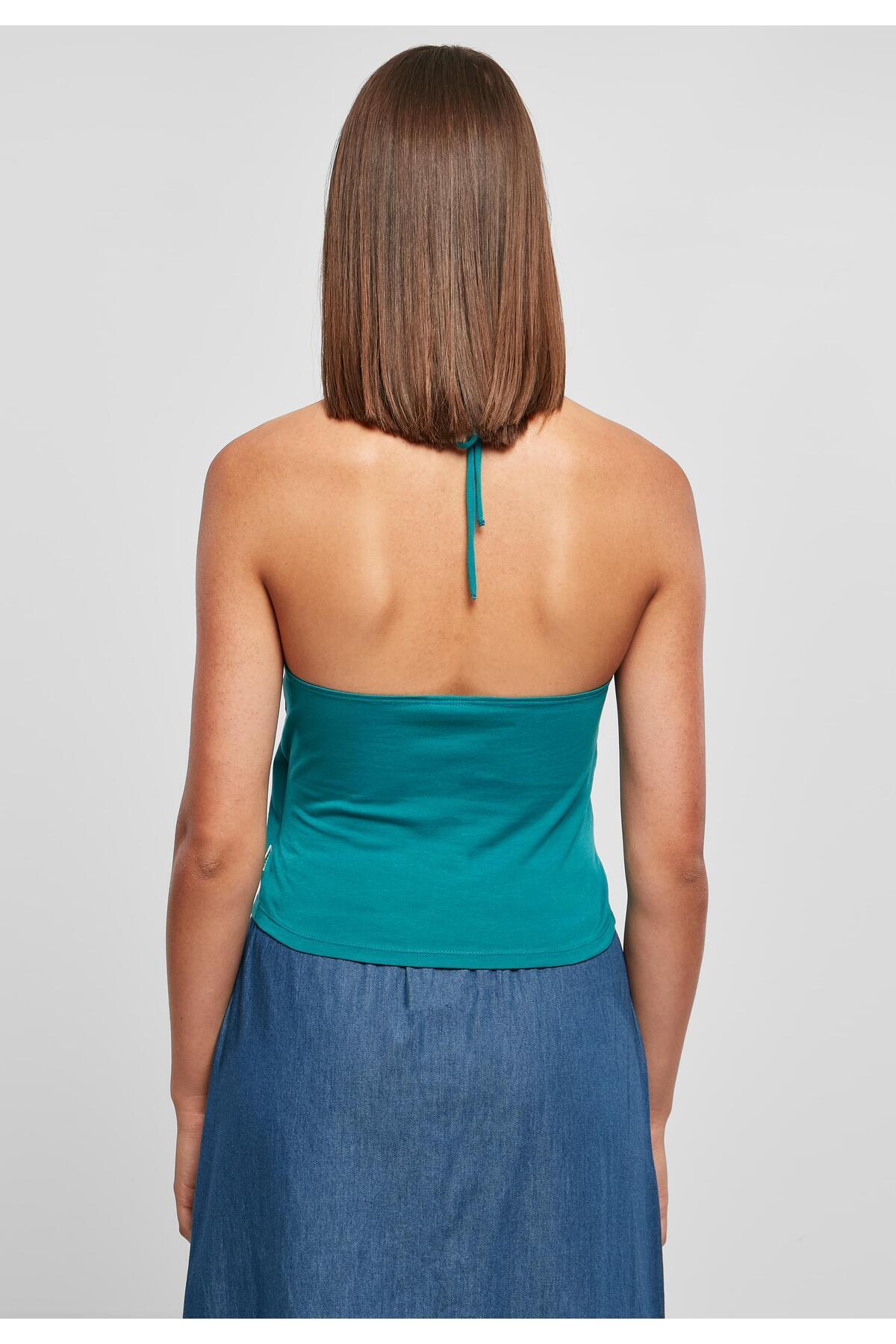 Urban Classics-Damen Ladies Short Wraped Neckholder Top 6