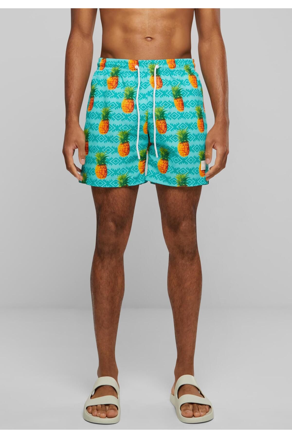 Urban Classics-Herren Pattern Swim Shorts 8
