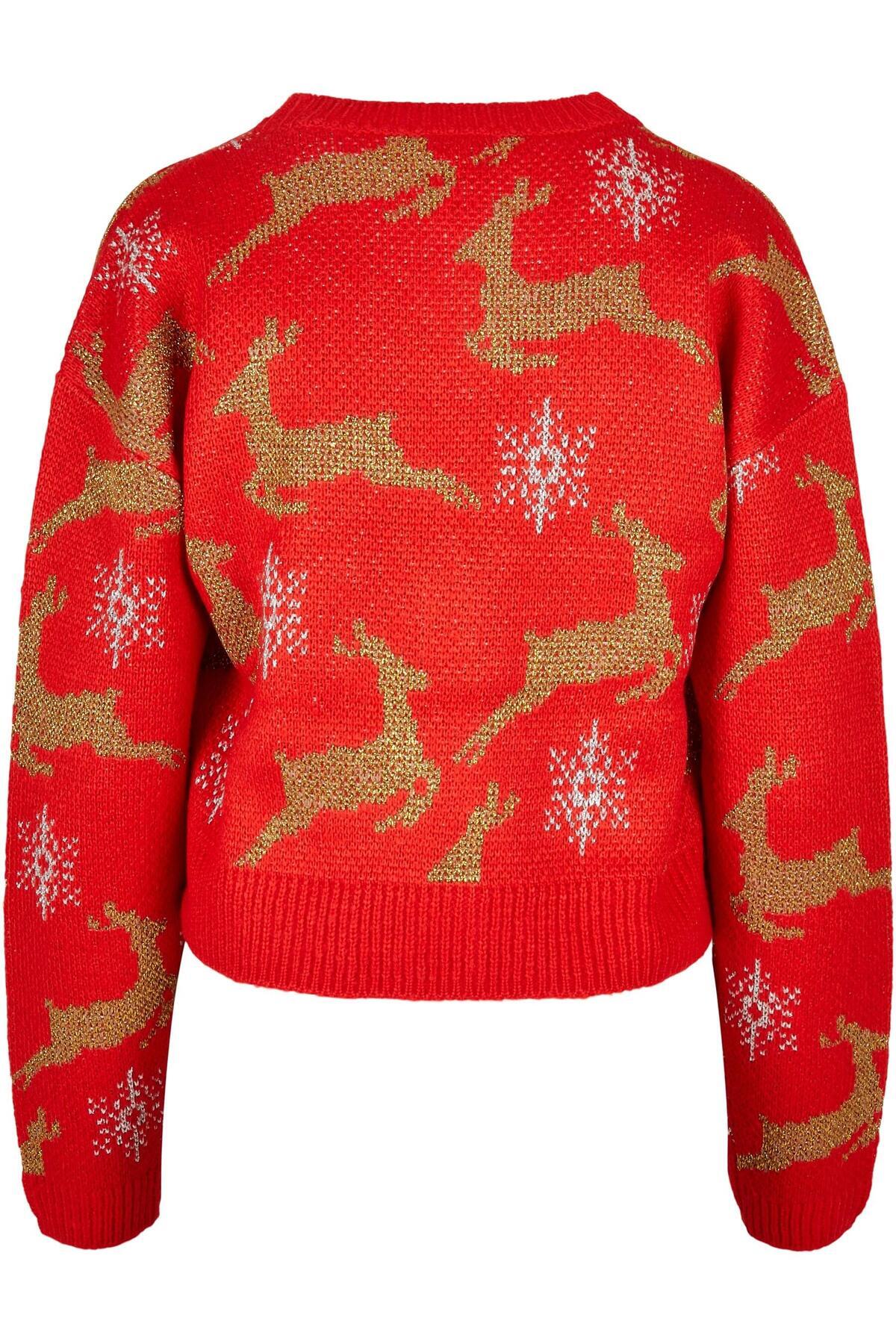 Urban Classics-Damen Ladies Short Oversized Christmas Cardigan 2