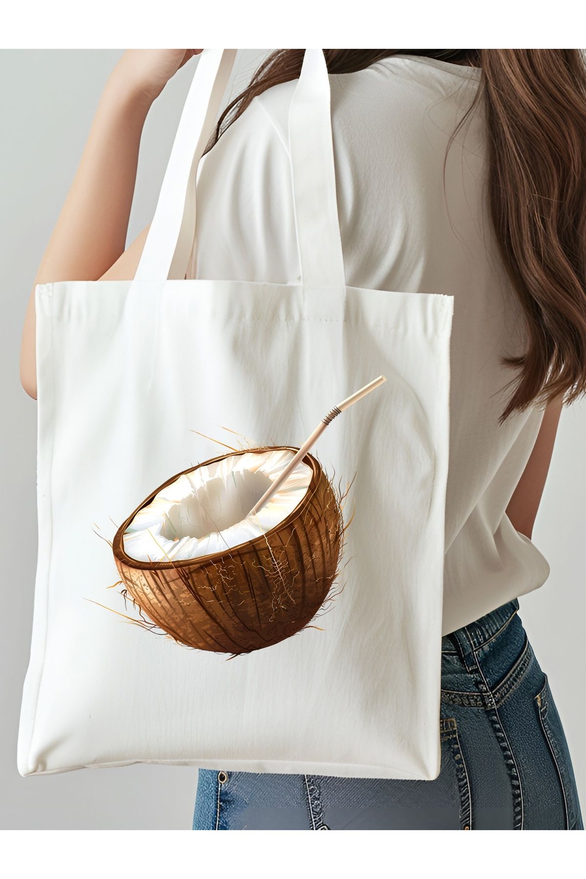 NKTCOLLECTİON Omuz Çantası, Plaj Çantası, Tote bag, Kadın Çanta, Bez Çanta, Çanta