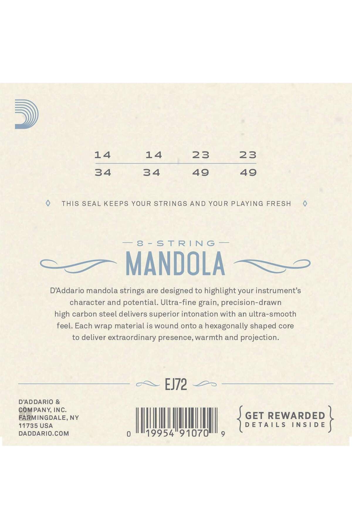 Daddario-Daddario EJ72 Mandola Strings 3