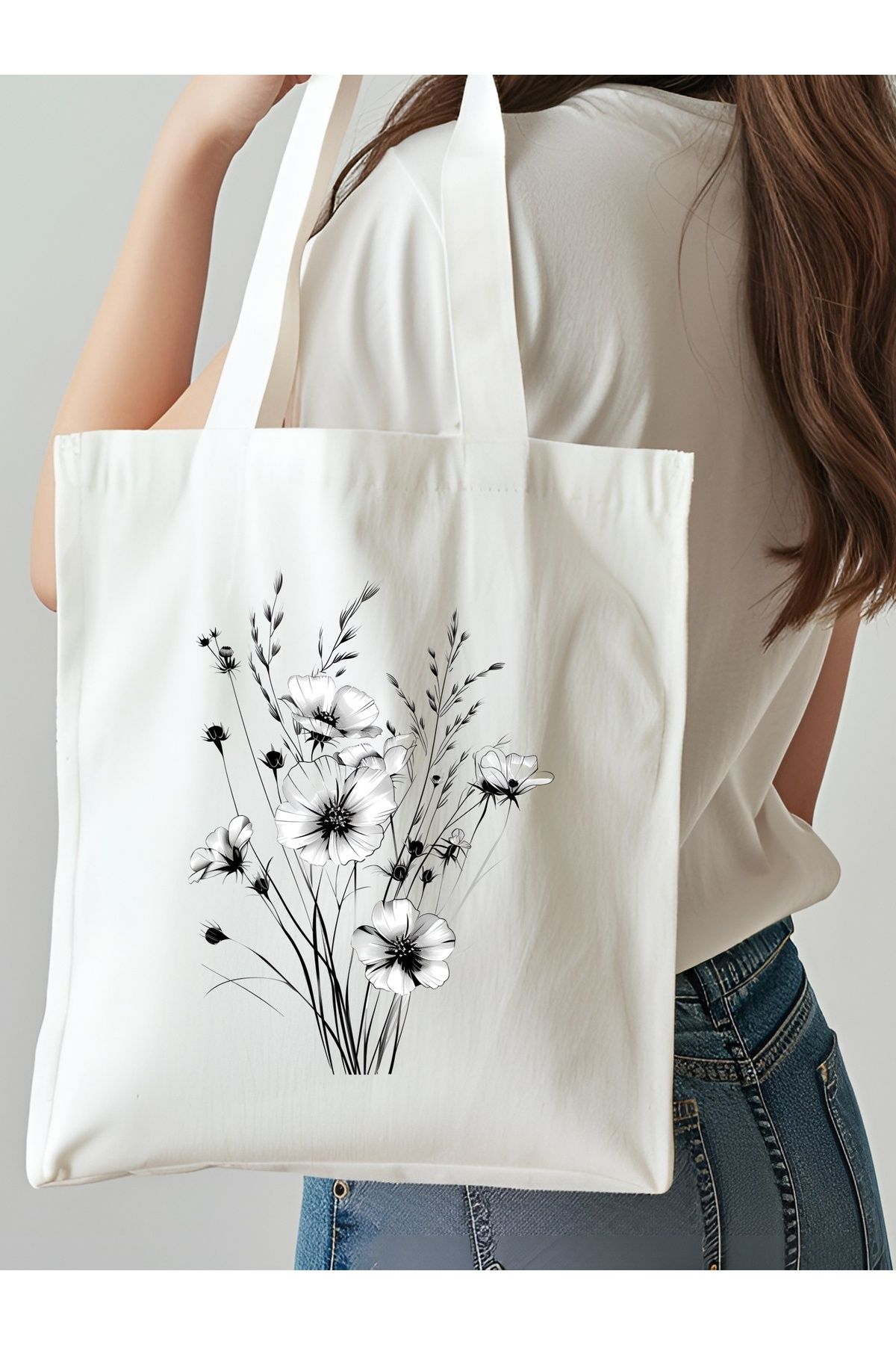 NKTCOLLECTİON Omuz Çantası, Plaj Çantası, Tote bag, Kadın Çanta, Bez Çanta, Çanta