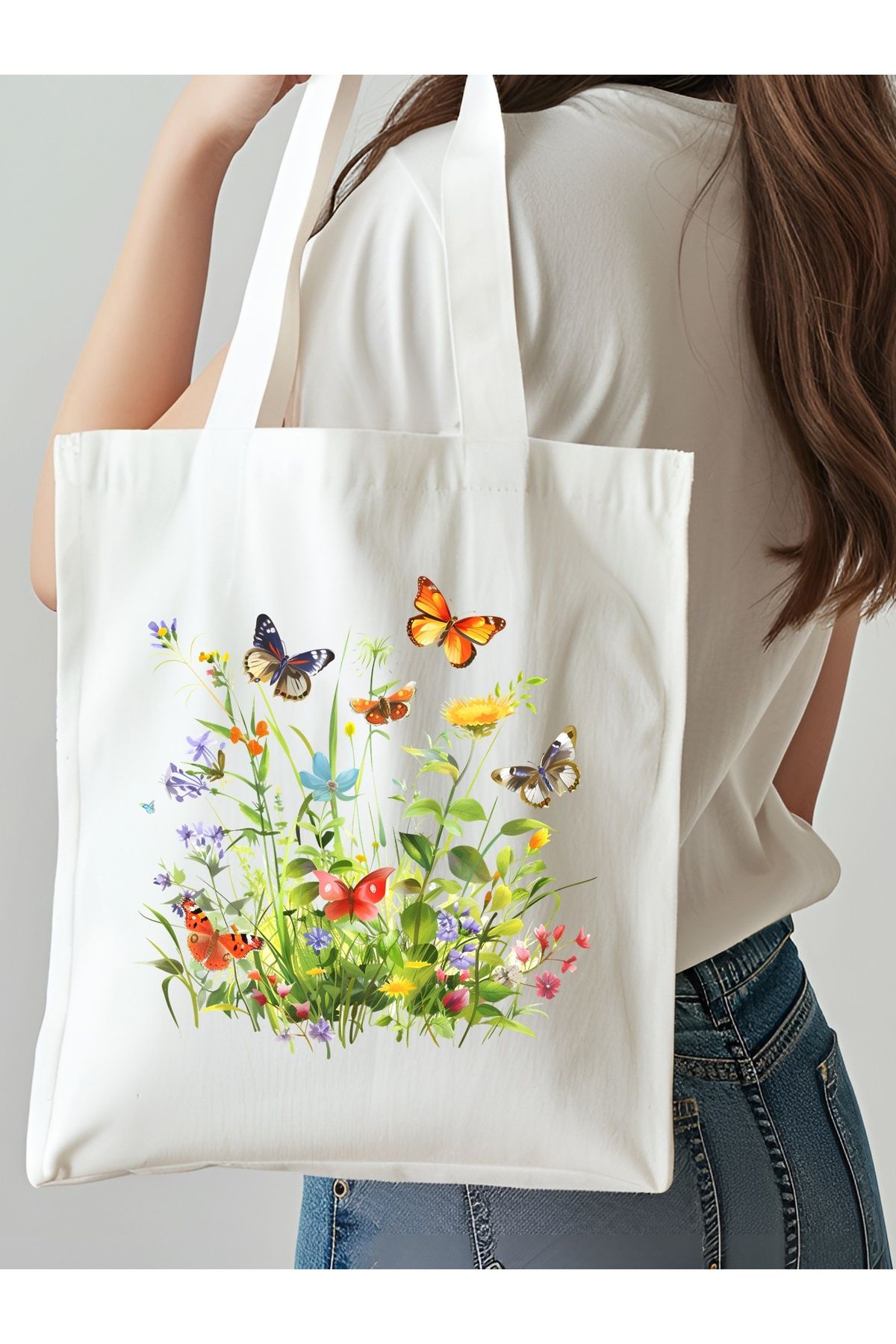 NKTCOLLECTİON Omuz Çantası, Plaj Çantası, Tote bag, Kadın Çanta, Bez Çanta, Çanta