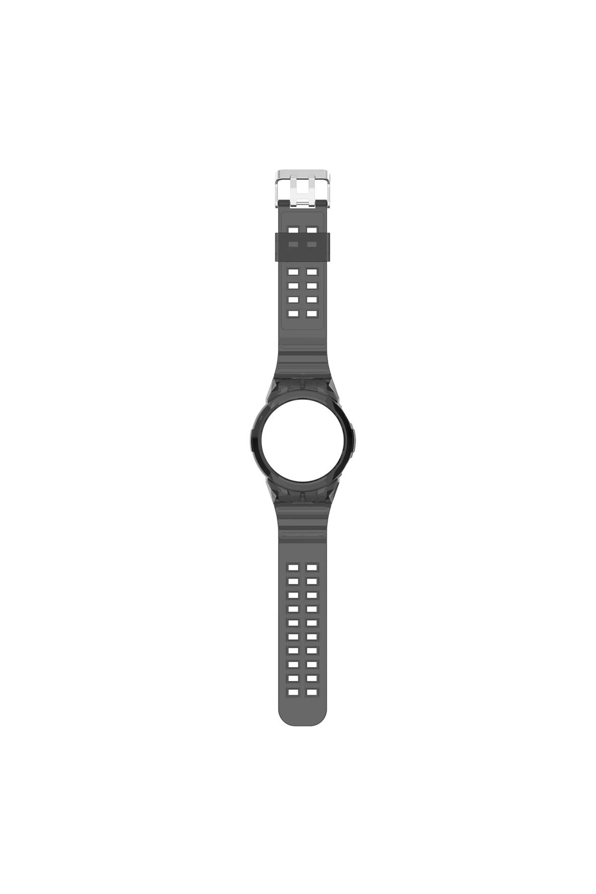Dmay Huawei Watch Gt2 46 mm Uyumlu Kasalı Şeffaf Silikon Kordon