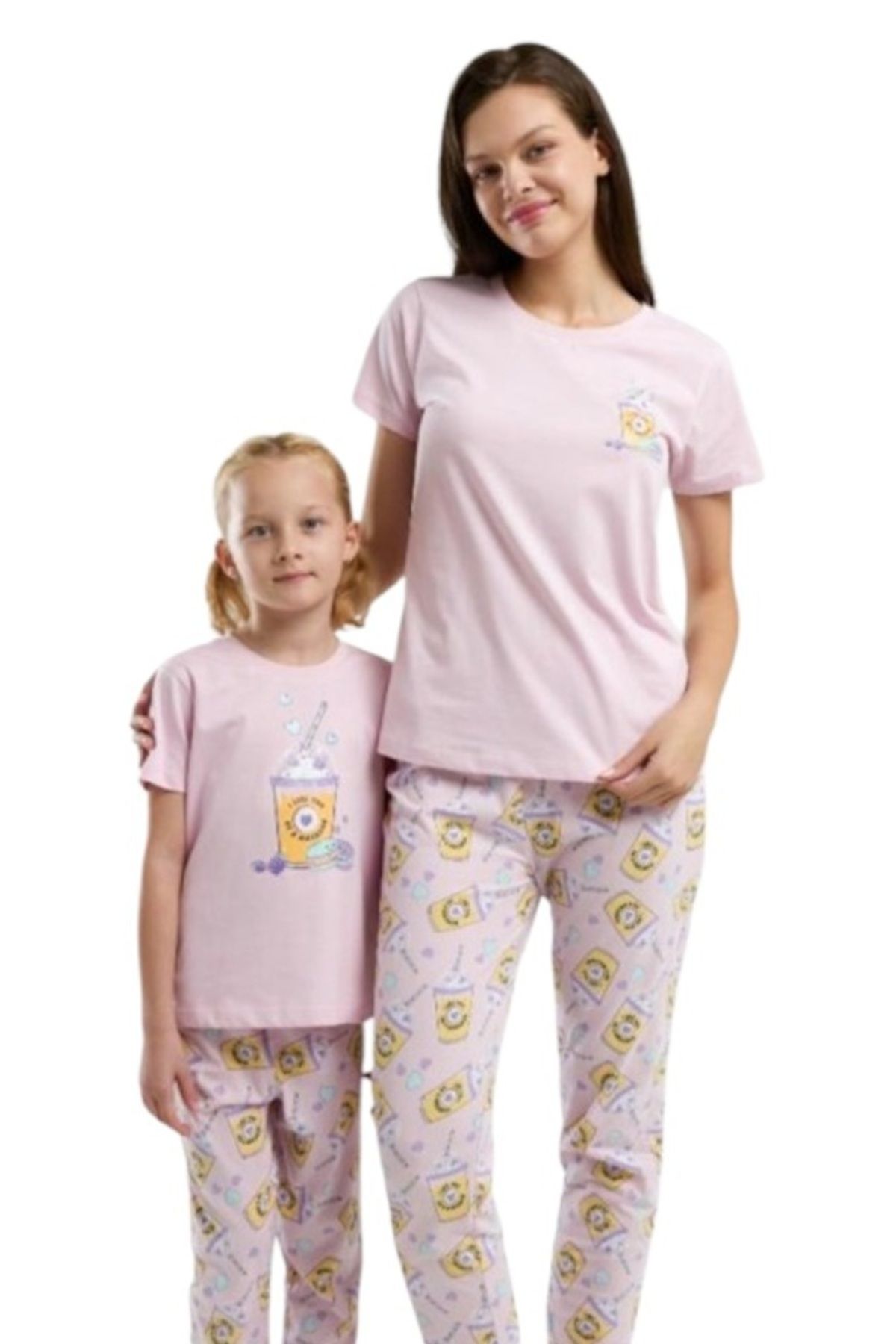 BriseGiyim ANNE KIZ PİJAMA TAKIMI