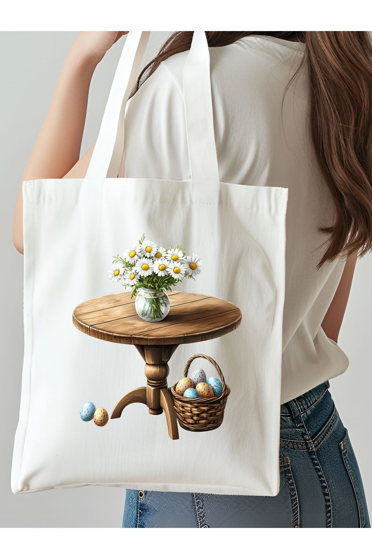 NKTCOLLECTİON Omuz Çantası, Plaj Çantası, Tote bag, Kadın Çanta, Bez Çanta, Çanta