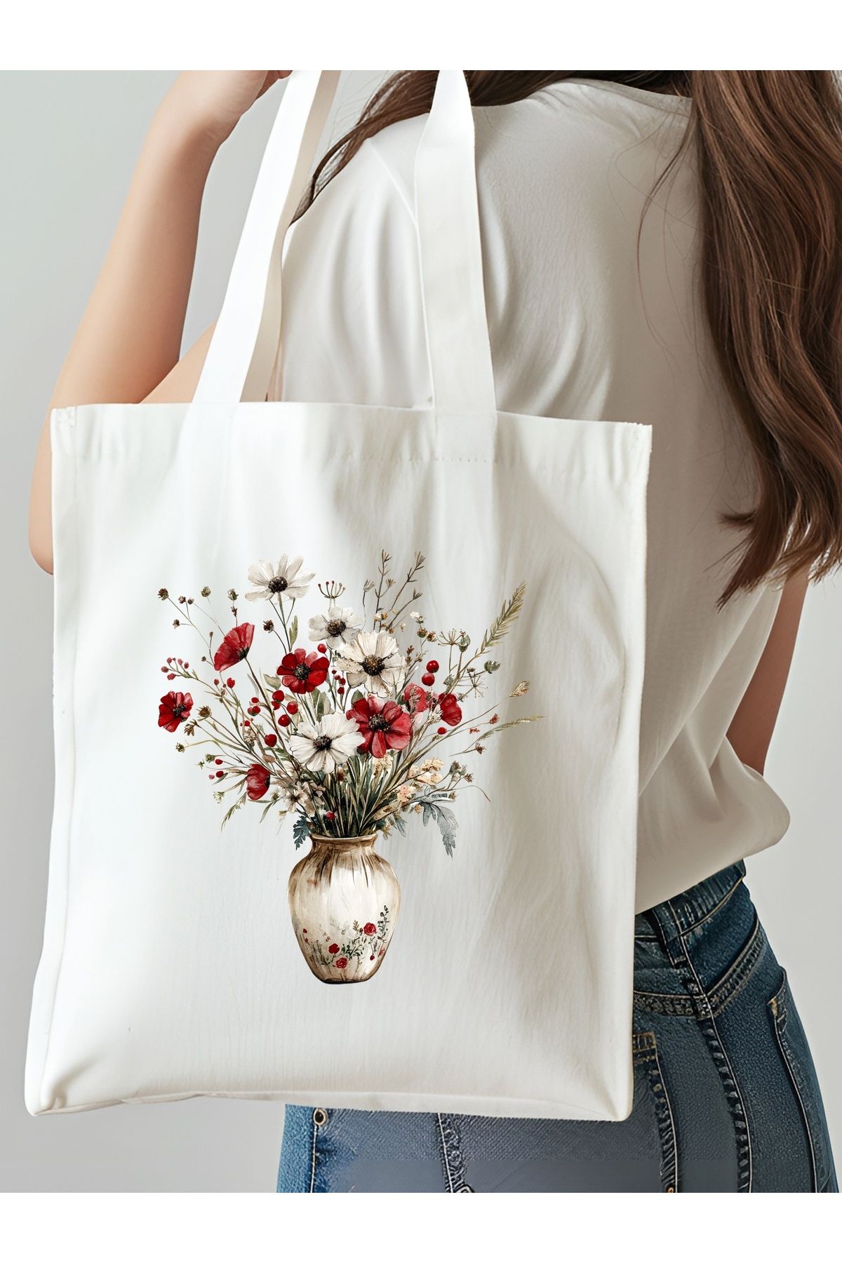 NKTCOLLECTİON Omuz Çantası, Plaj Çantası, Tote bag, Kadın Çanta, Bez Çanta, Çanta