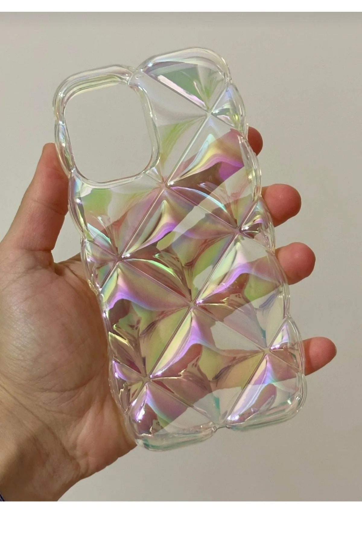 shop iPhone 11 holagramli baklava kesim kılıf