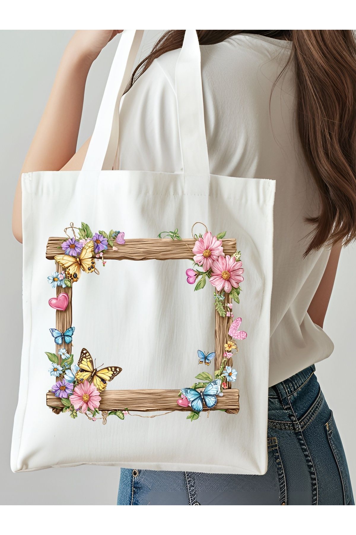 NKTCOLLECTİON Omuz Çantası, Plaj Çantası, Tote bag, Kadın Çanta, Bez Çanta, Çanta