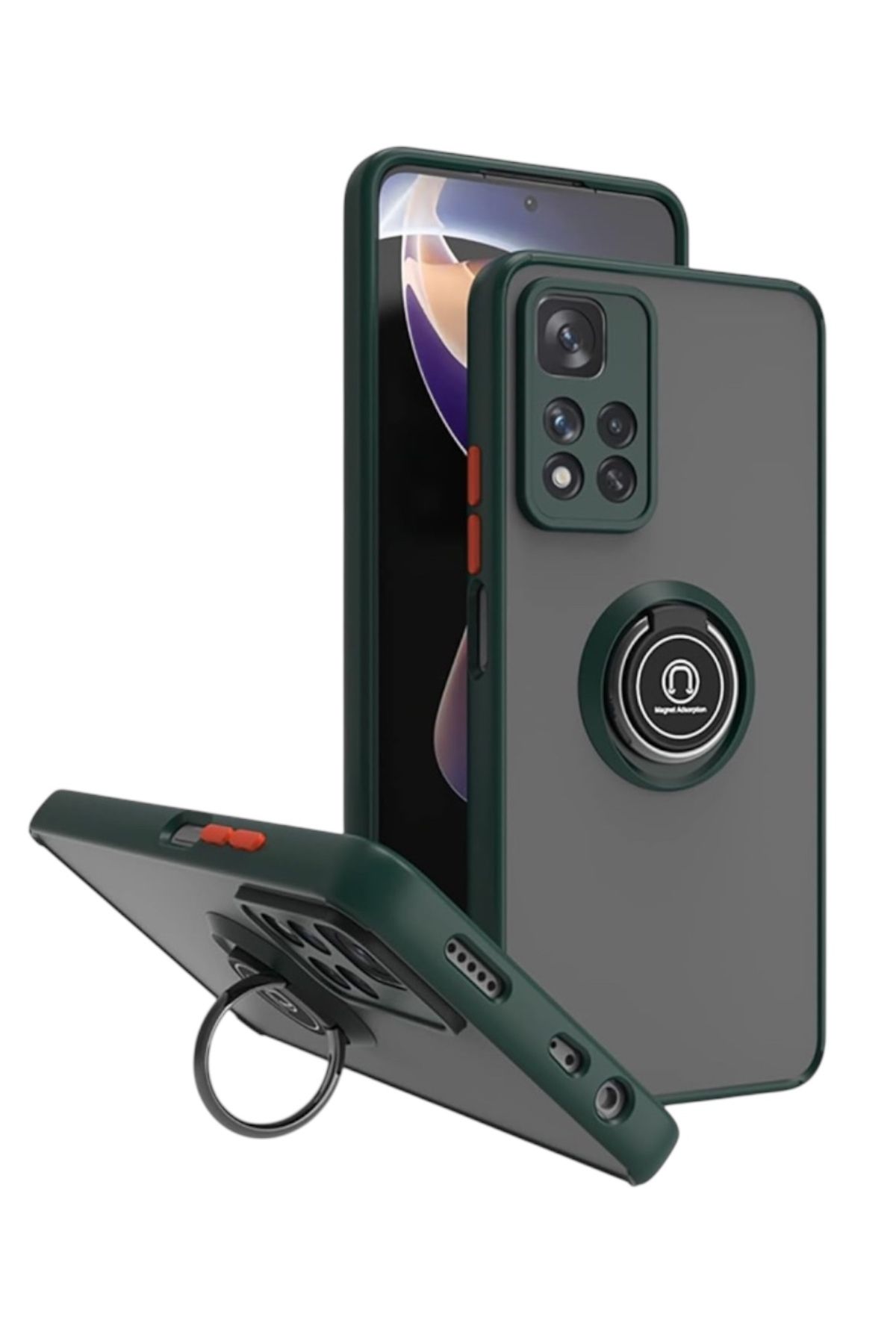 KILIF HOUSE Xiaomi Note 11 Pro Uyumlu Parmak İzi Tutmayan Standlı Ultra Dayanıklı Koruyucu Kılıf