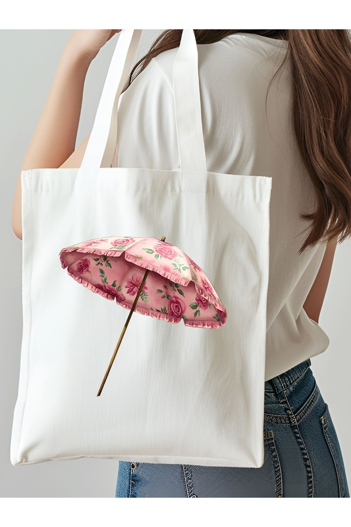 NKTCOLLECTİON Omuz Çantası, Plaj Çantası, Tote bag, Kadın Çanta, Bez Çanta, Çanta