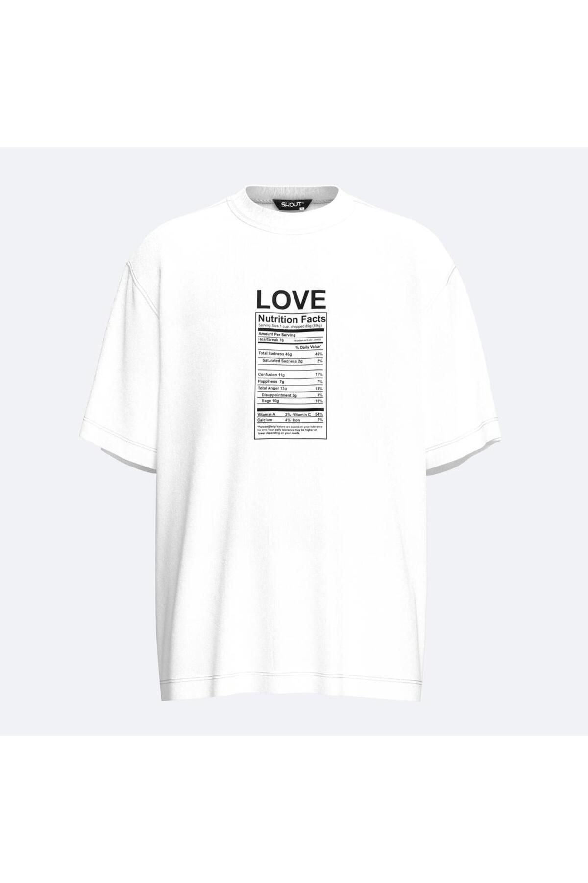Shout Oversize Love Nutrition Facts Unisex T-shirt