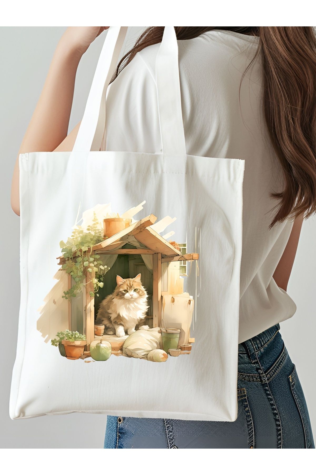 NKTCOLLECTİON Omuz Çantası, Plaj Çantası, Tote bag, Kadın Çanta, Bez Çanta, Çanta