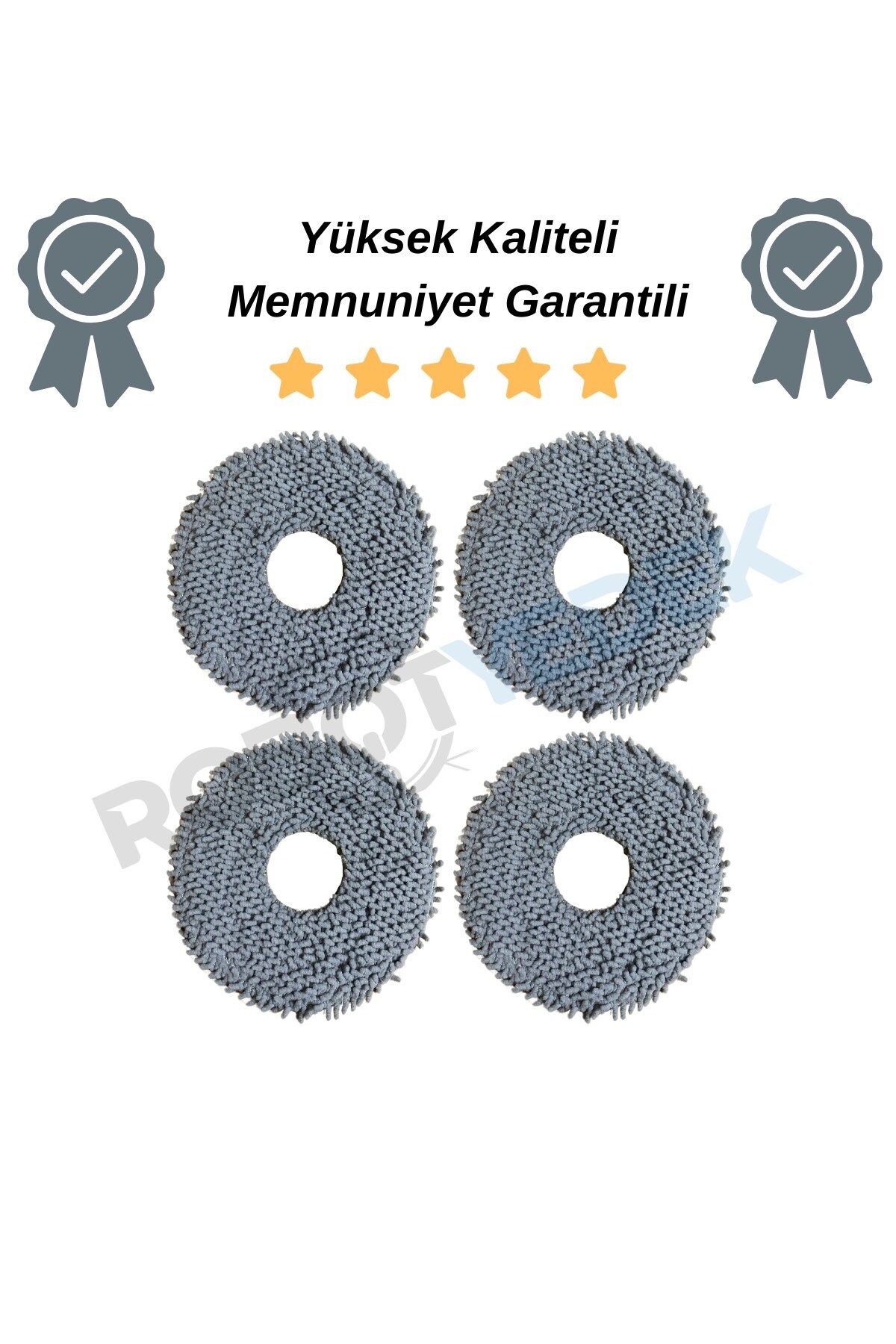 robotyedek Xiaomi X20 Max X20 Pro (PLUS DEĞİL!) Uyumlu 4 Adet Mikrofiber Mop Bez