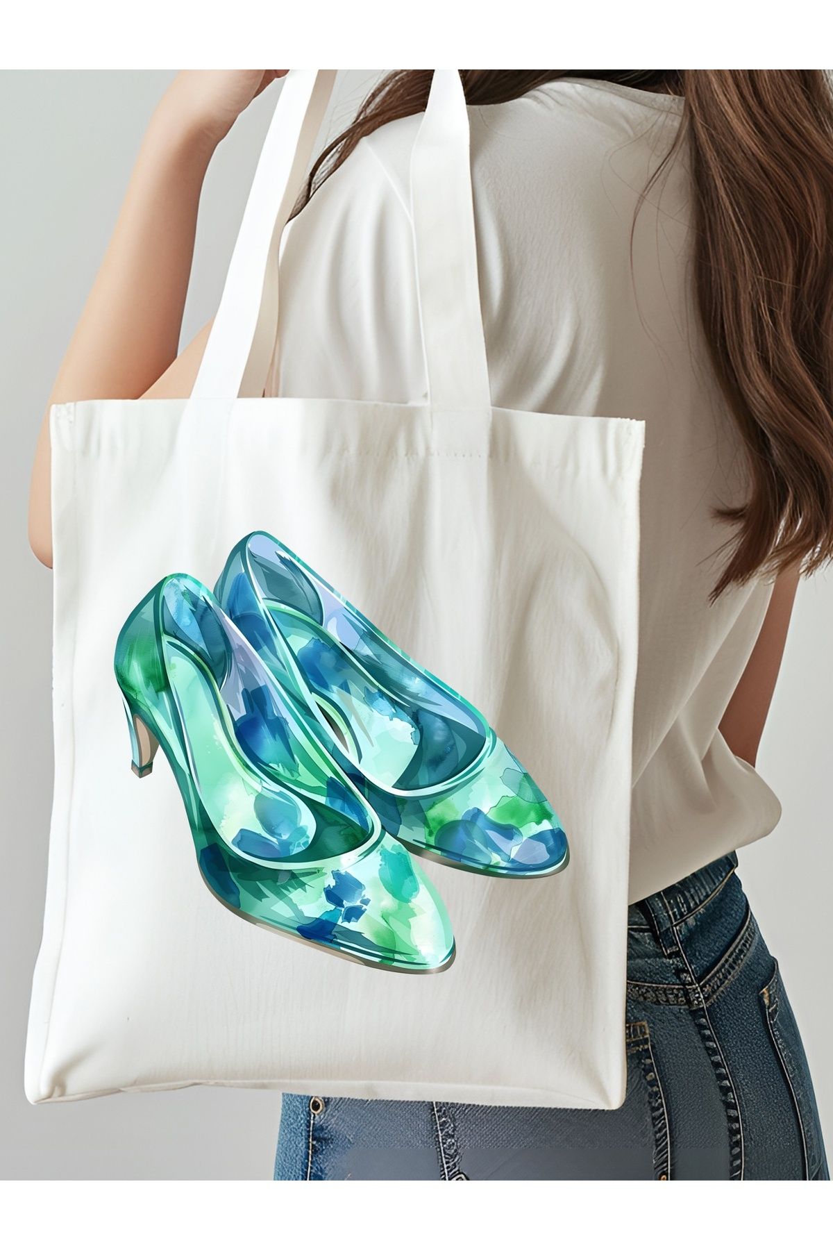 NKTCOLLECTİON Omuz Çantası, Plaj Çantası, Tote bag, Kadın Çanta, Bez Çanta, Çanta