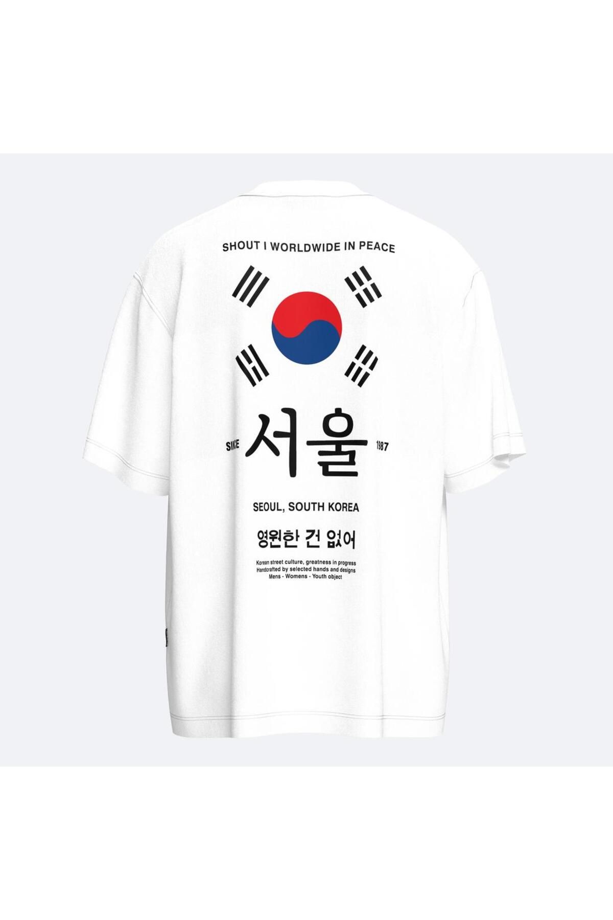 Shout Oversize South Korea Street Culture Unisex T-Shirt