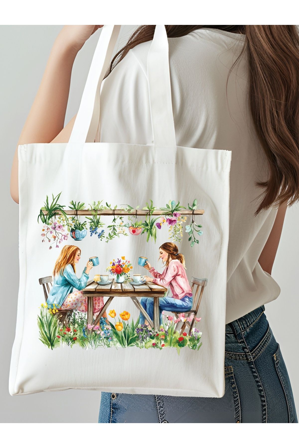 NKTCOLLECTİON Omuz Çantası, Plaj Çantası, Tote bag, Kadın Çanta, Bez Çanta, Çanta