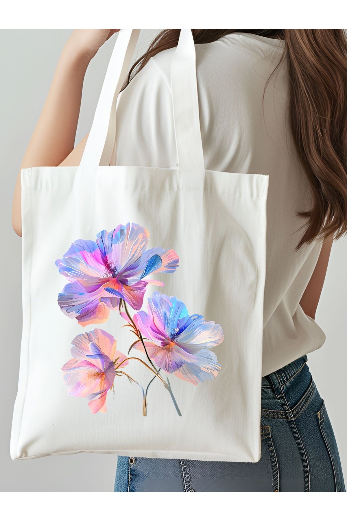 NKTCOLLECTİON Omuz Çantası, Plaj Çantası, Tote bag, Kadın Çanta, Bez Çanta, Çanta