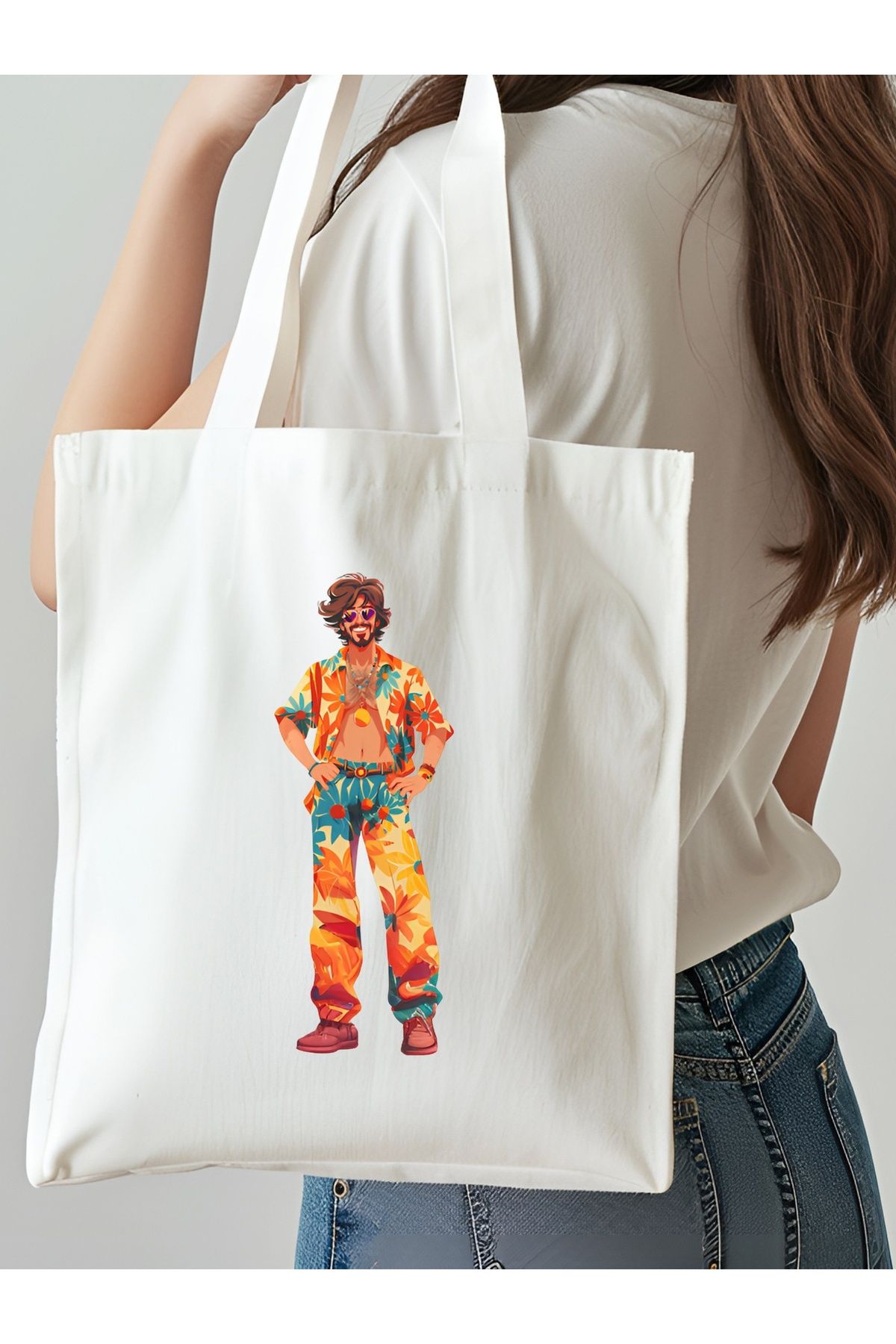 NKTCOLLECTİON Omuz Çantası, Plaj Çantası, Tote bag, Kadın Çanta, Bez Çanta, Çanta