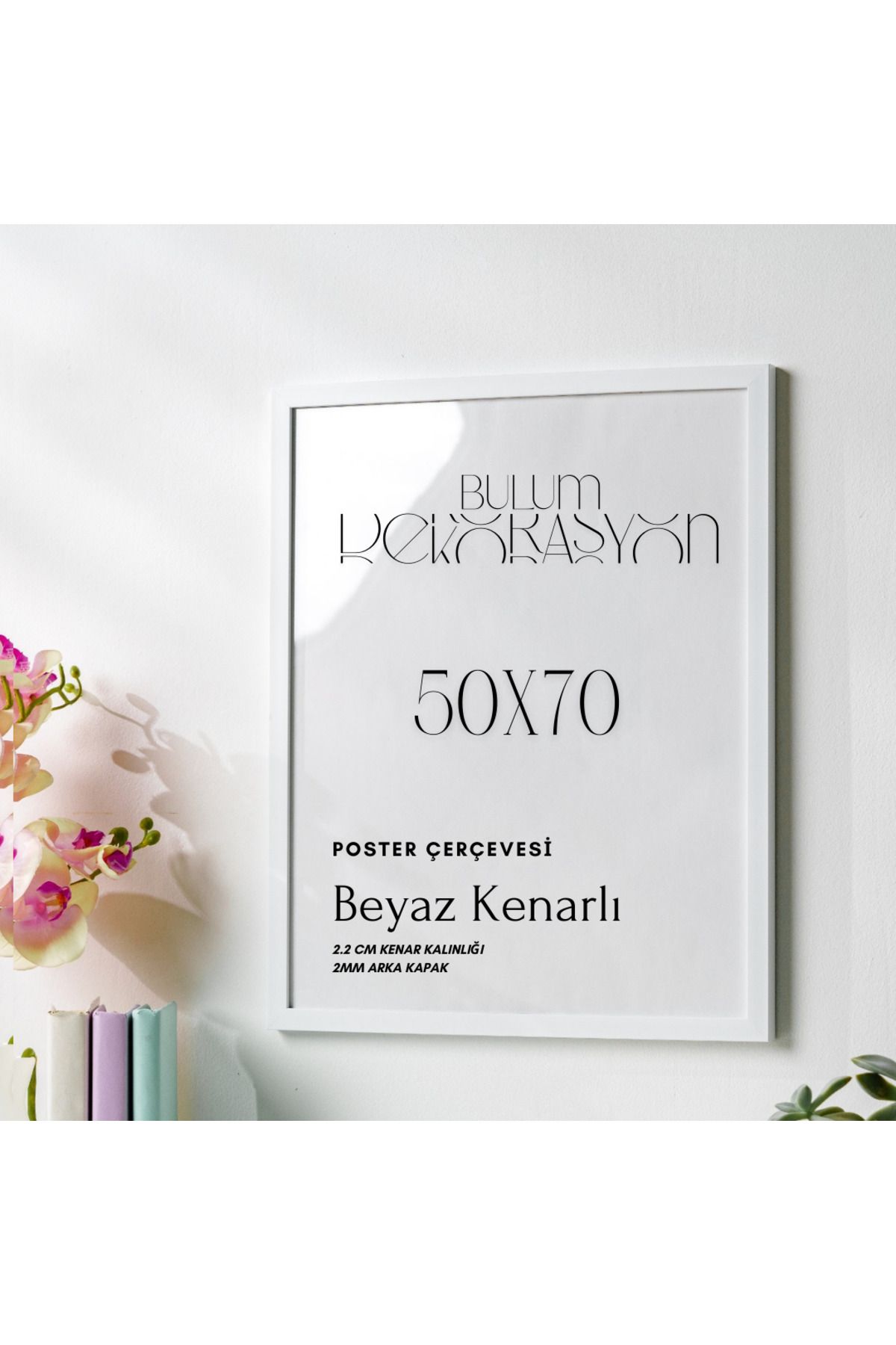 Home 50x70 Beyaz Poster Çerçevesi