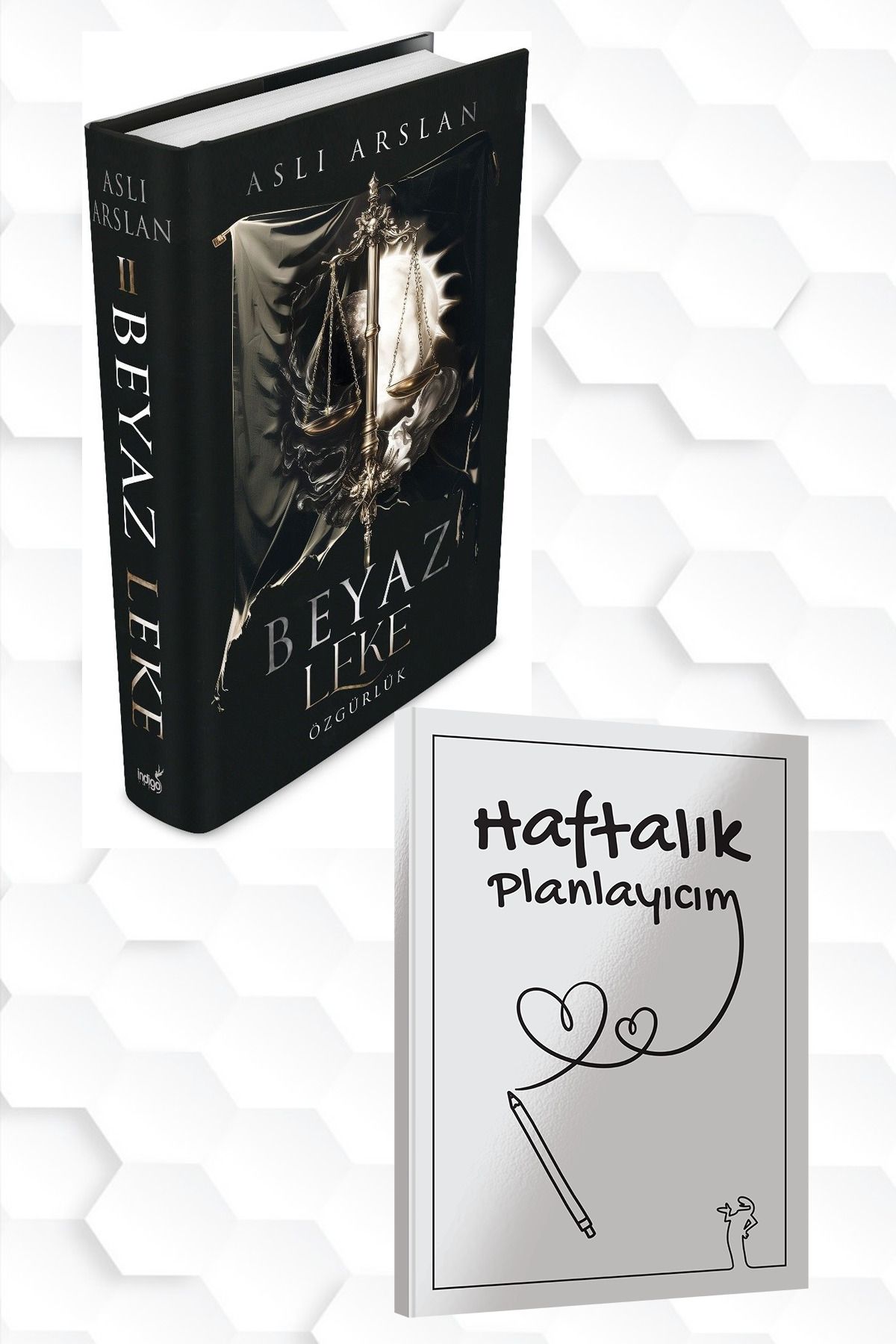 İndigo Kitap ASLI ARSLAN BEYAZ LEKE CİLT 2 ÖZGÜRLÜK+HAFTALIK PLANLAYICIM 52 (HAFTA)KULAKLIK HEDİYE