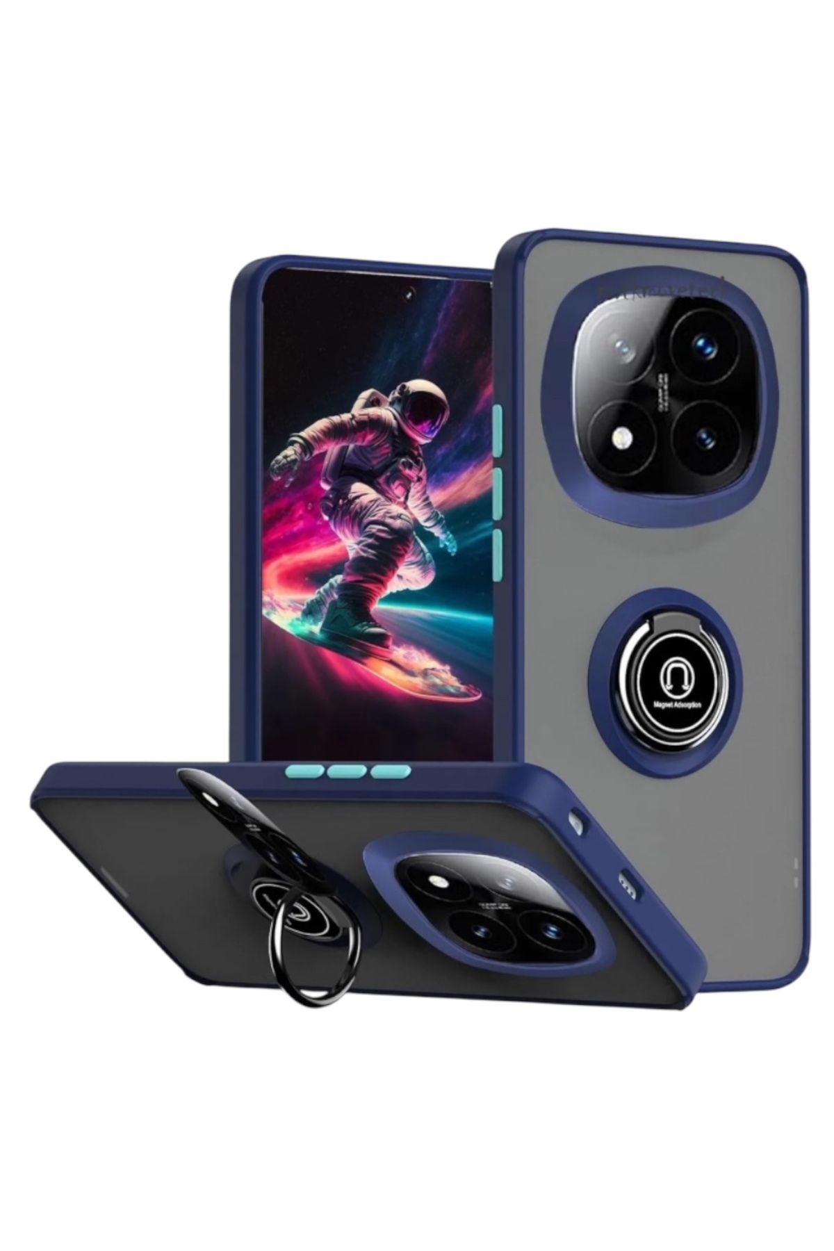 KILIF HOUSE Xiaomi Redmi Note 14 Pro 4G Uyumlu Parmak İzi Tutmayan Standlı Ultra Dayanıklı Koruyucu Kılıf