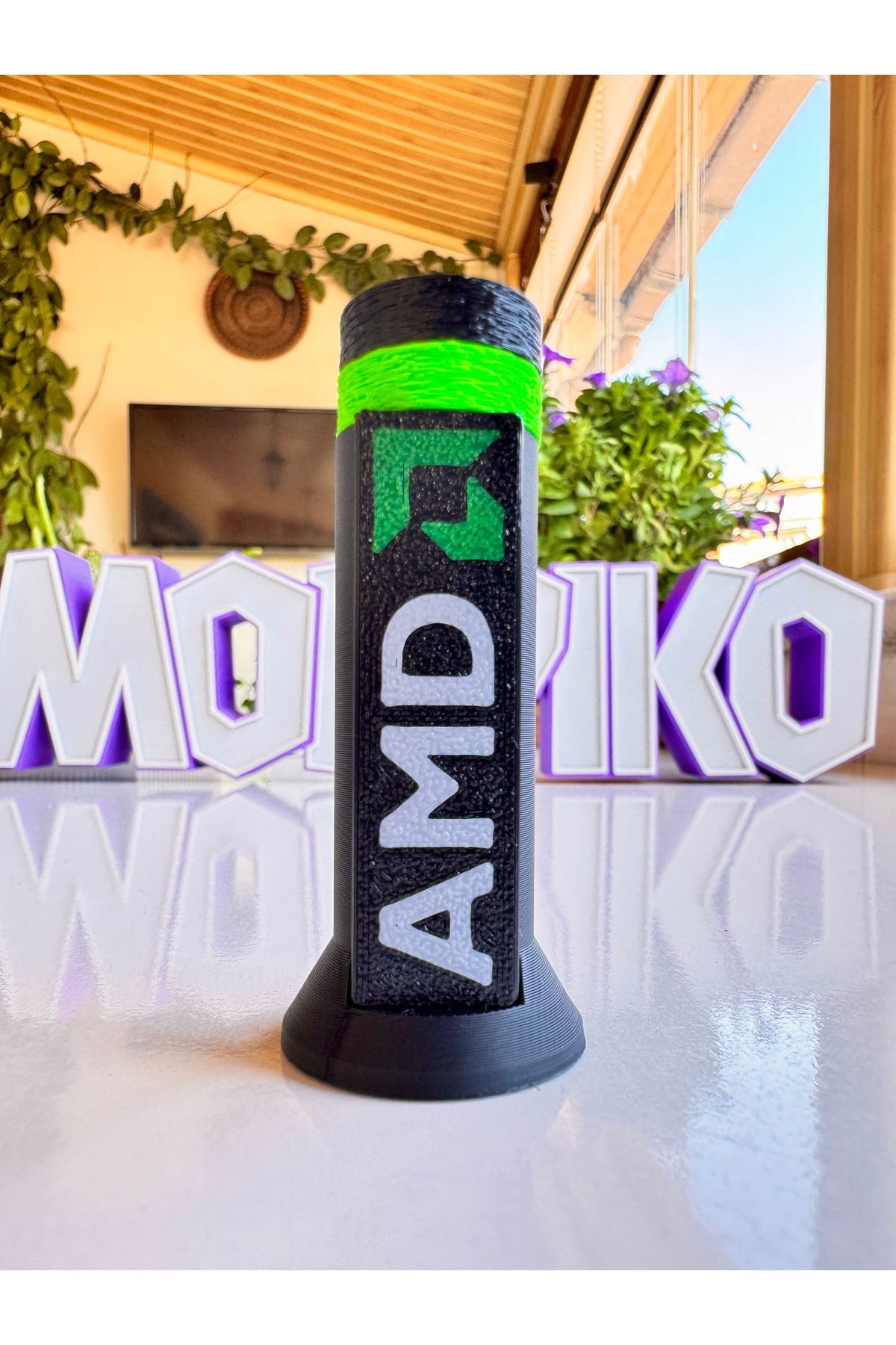Morpiko Amd Tasarım Yükseklik Ayarlı Ekran Kartı Destek Aparatı,ekran Kartı Tutucu Amd Siyah