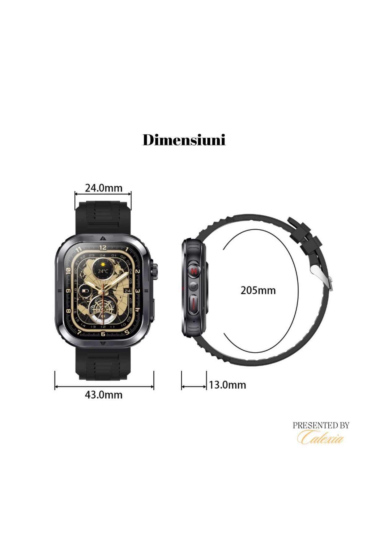 e-Wantay-Smartwatch MK86, IP68, 2.01" Screen, BT Call, AI Assistant, 2 Bracelets, Health Monitoring, Black 13