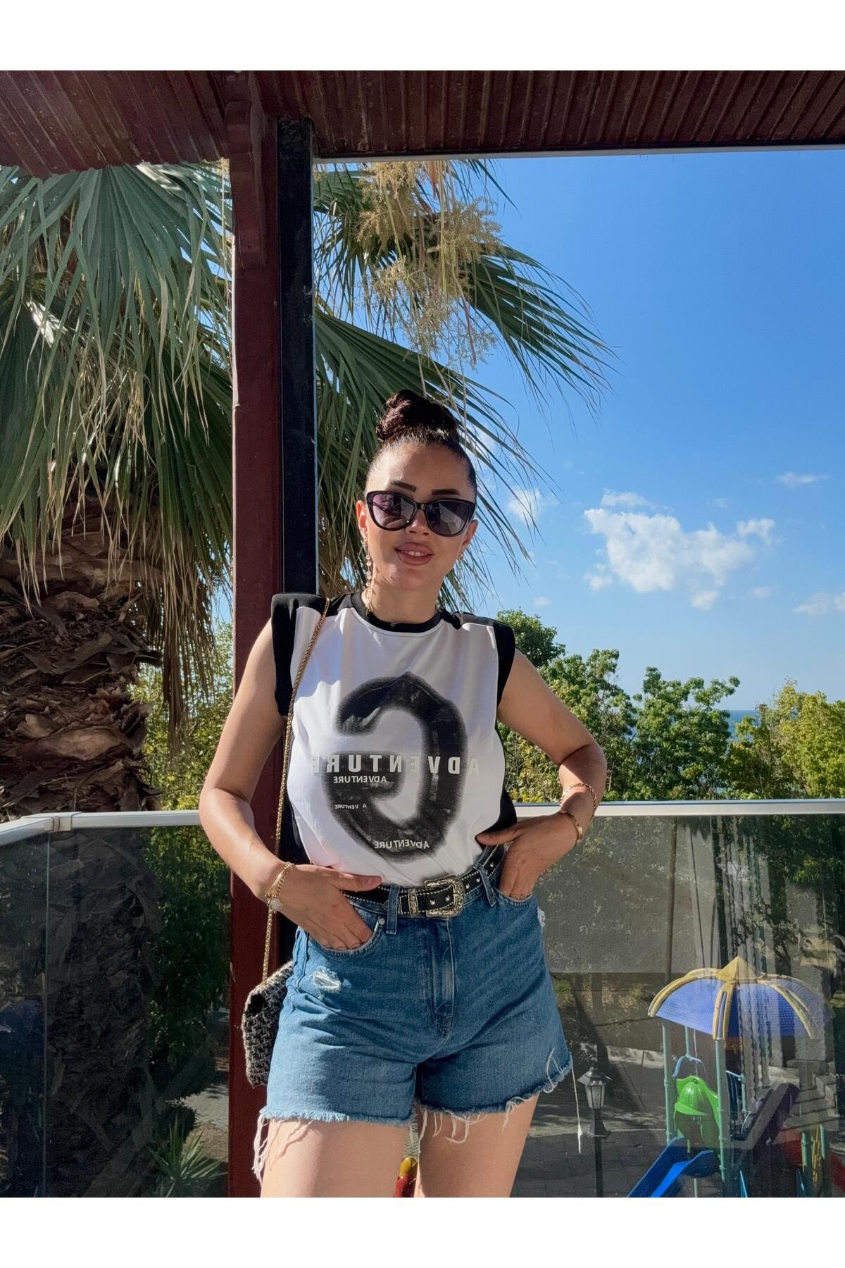 MODA %100 pamuk kumaş vatkalı tişört