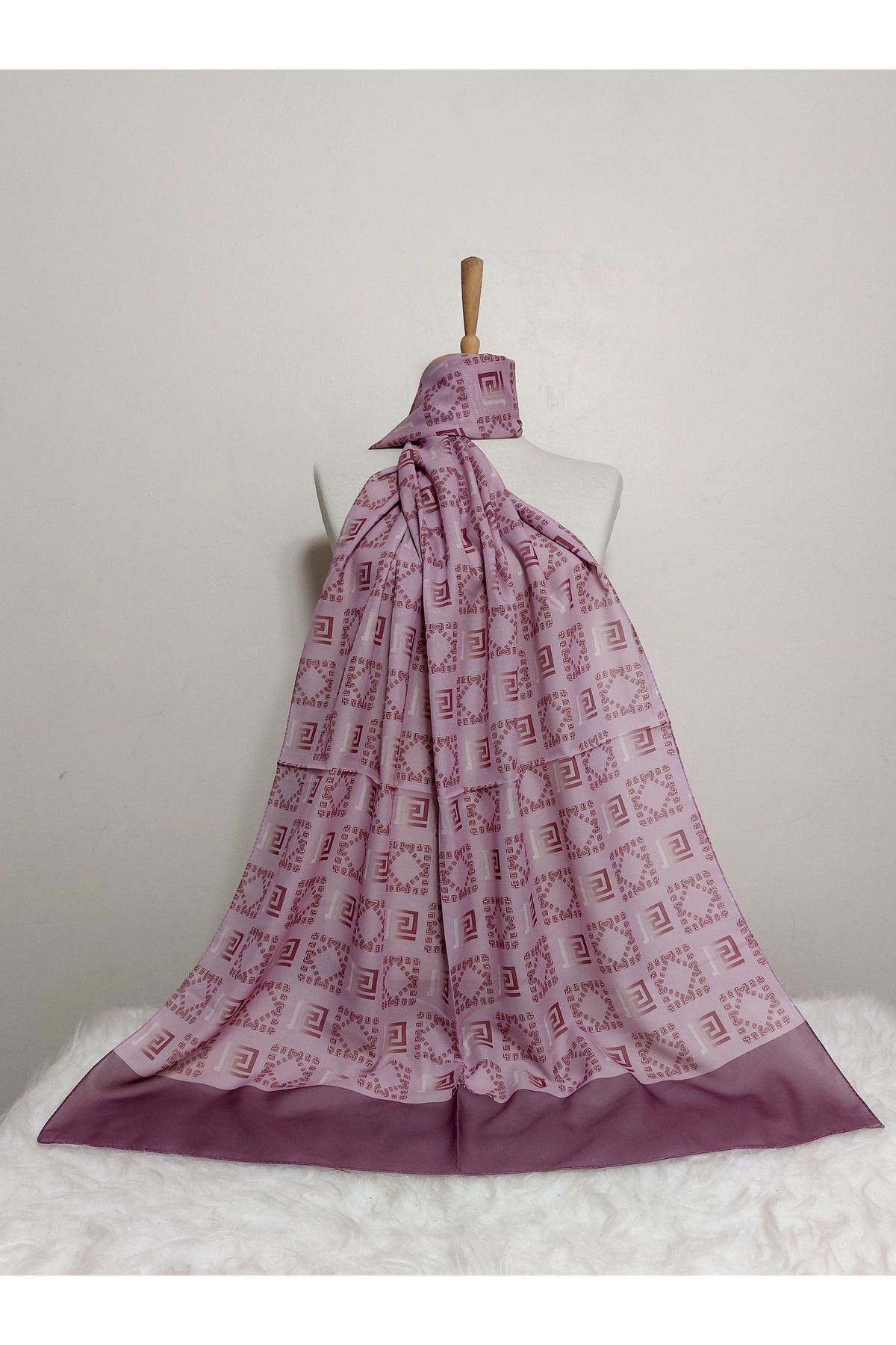 REMOMODA DESENLİ ŞİFON ŞAL 70 x 185 cm