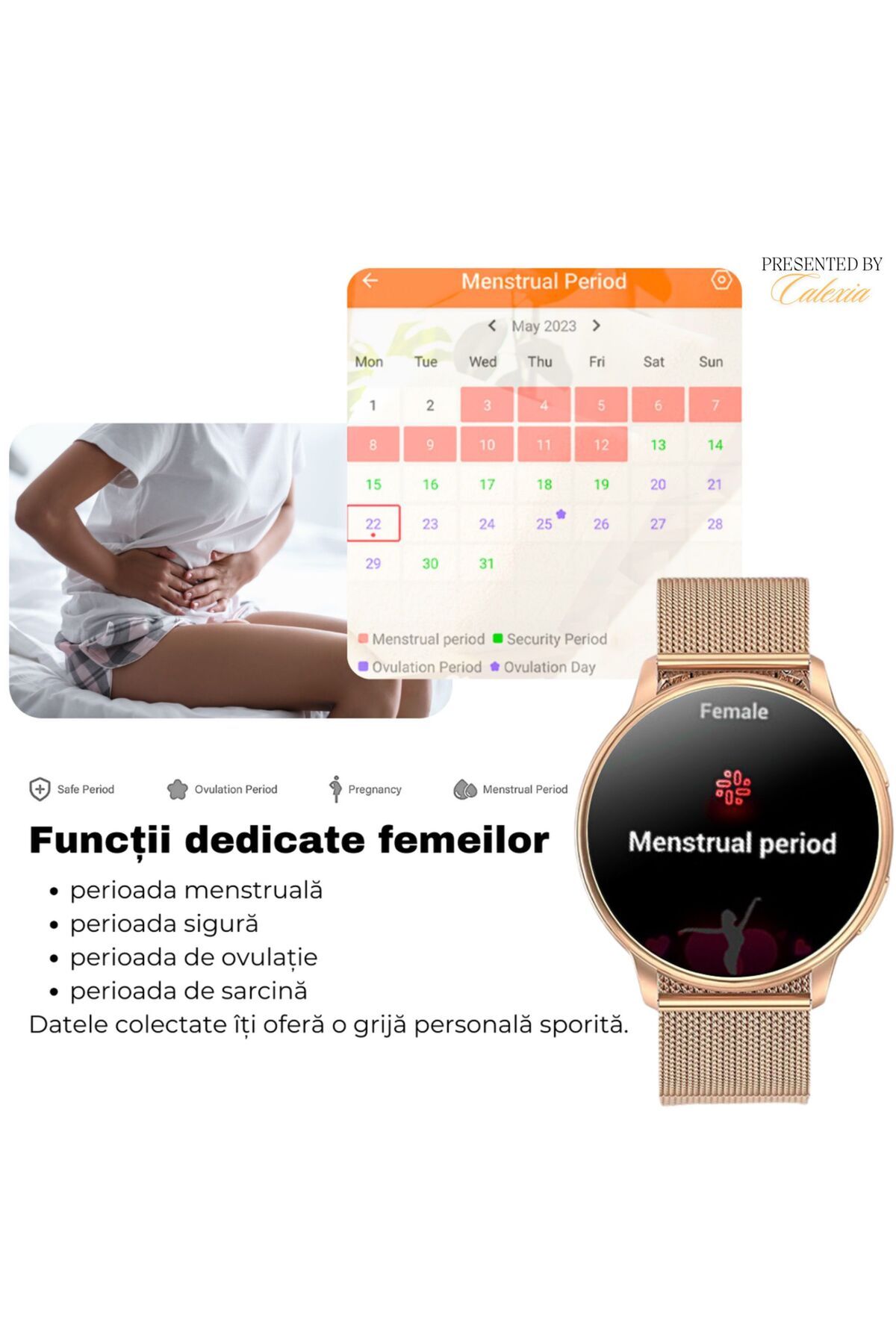 e-Wantay-Smartwatch Y11, Display 1.32", Ip67, Apel Bt, Ai Voice, 100 Sport, 2 Brățări, Android/ios 9