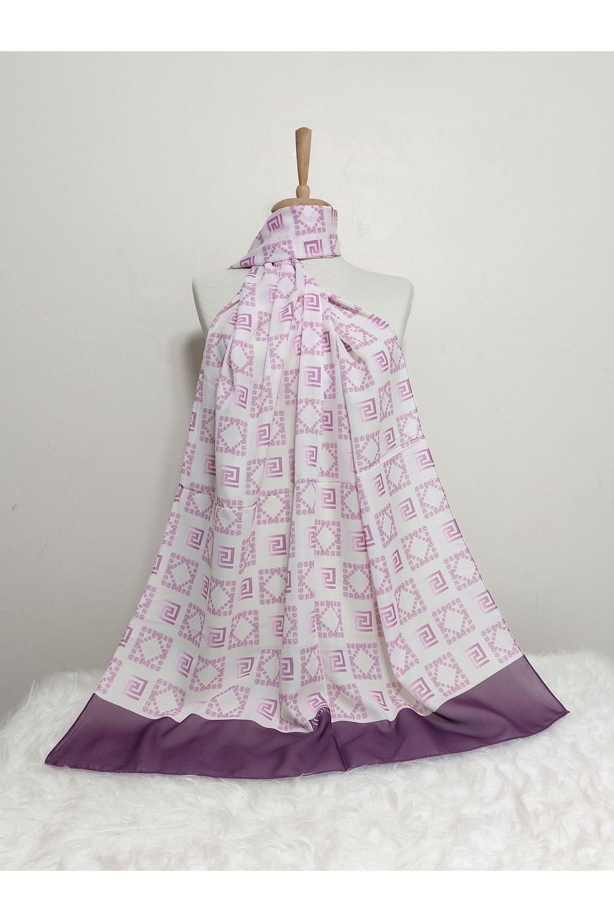 REMOMODA DESENLİ ŞİFON ŞAL 70 x 185 cm