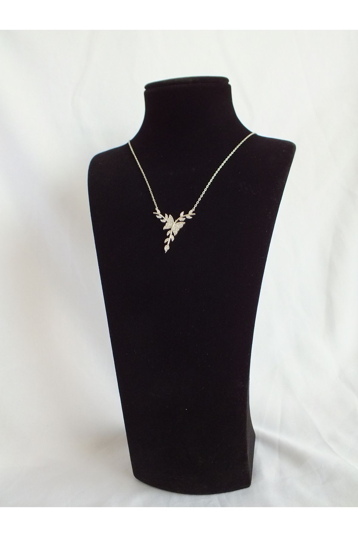 Marmaris Jewellery 925 Ayar Kadın Gümüş Kolye Bereket Çiçeği Motifli Hayalet Zincir Model
