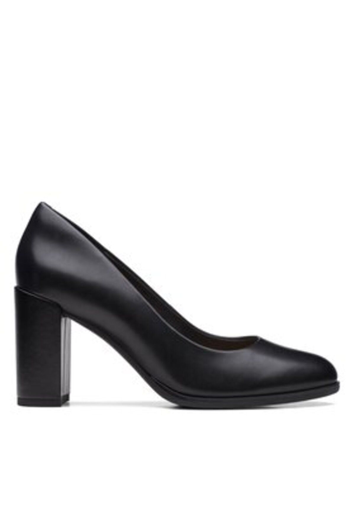 CLARKS-Women's Pumps black CLARKS-FREVA85 COURT BLACK LEATHER 26170968 5