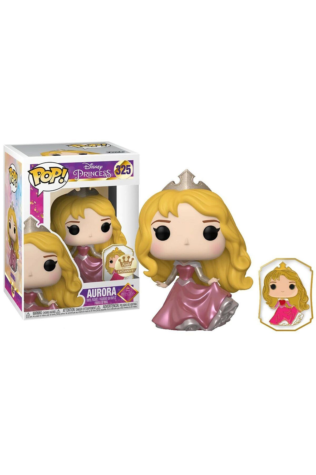 فیگور شکل وینیل دیزنی پرنسس FUNKO POP | شفق قطبی طلا با پین Funko