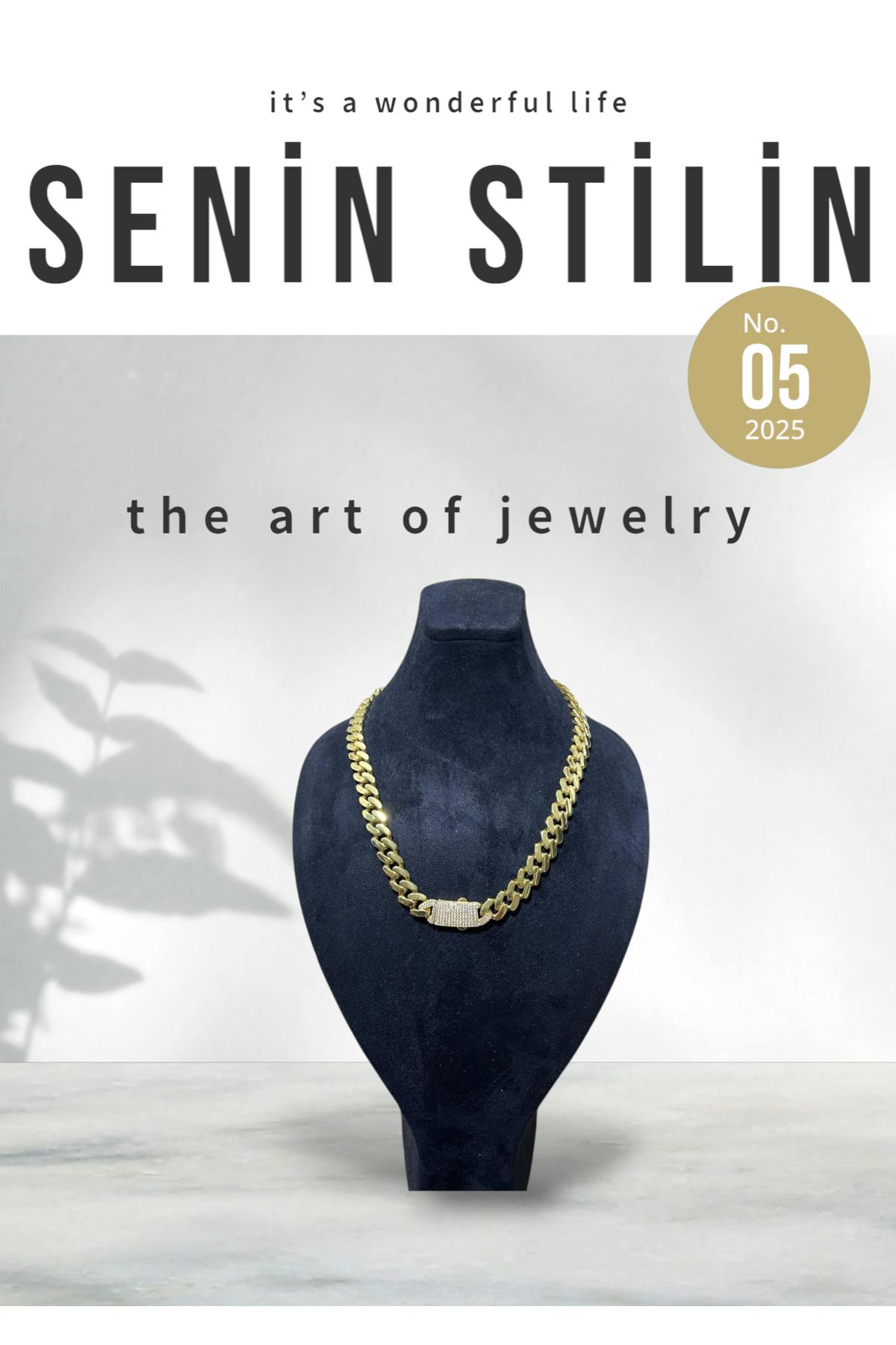 THE SILVER JEWELRY 11 MM 18K ALTIN KAPLAMA ÖZEL YAPIM GURMET KOLYE