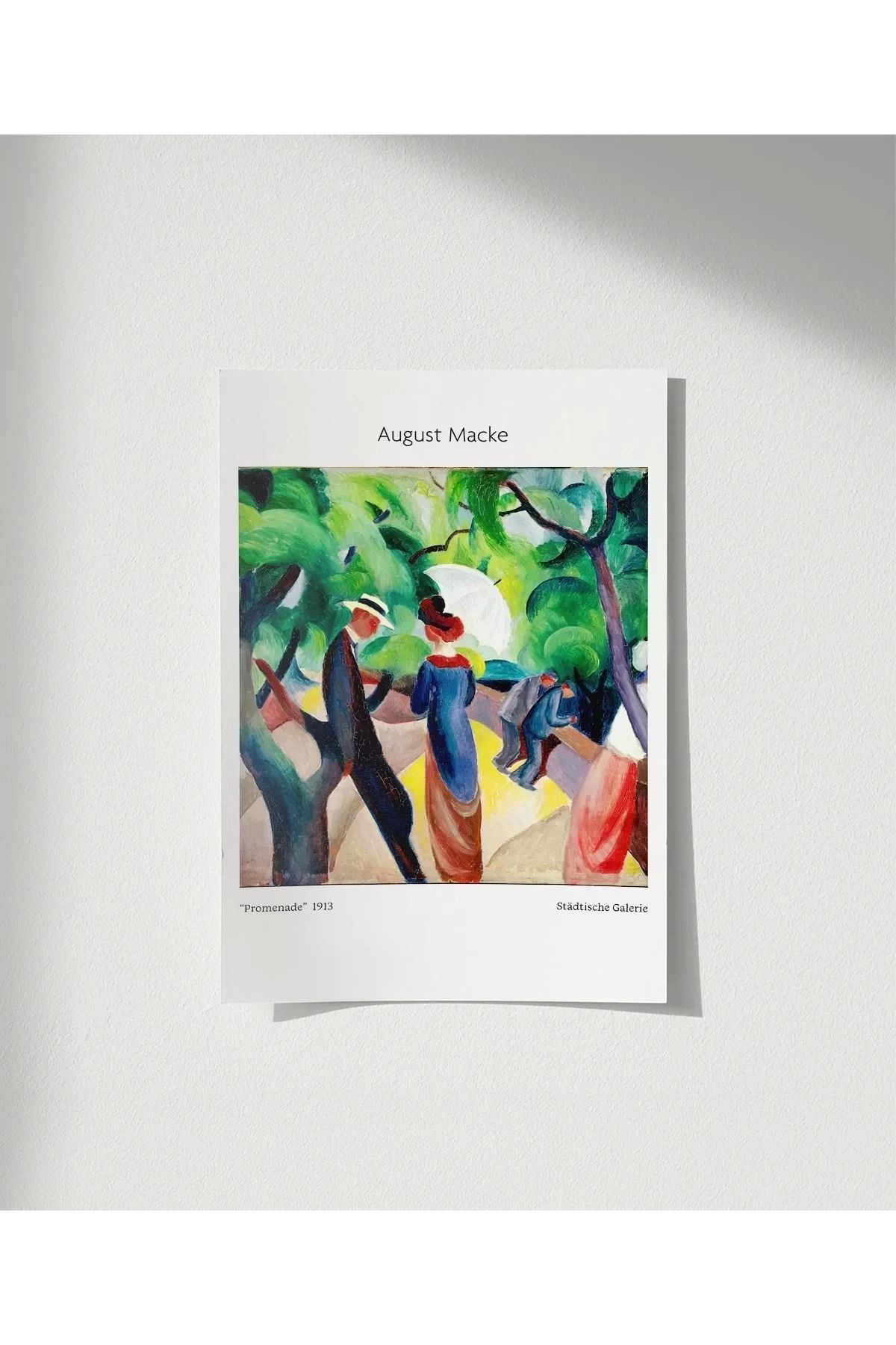 VOGLOO Çerçevesiz Poster August Macke Promenade