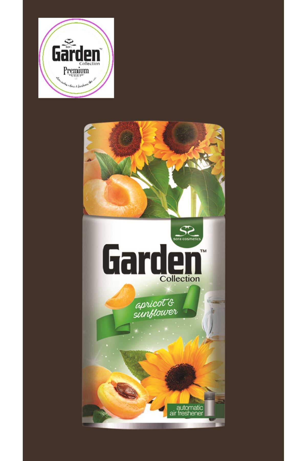 Garden Oda Sprey Koku Otomatik Hava Temizleyici Automatic Air Freshener Dispenser Apricot&Sunflower 260 ml